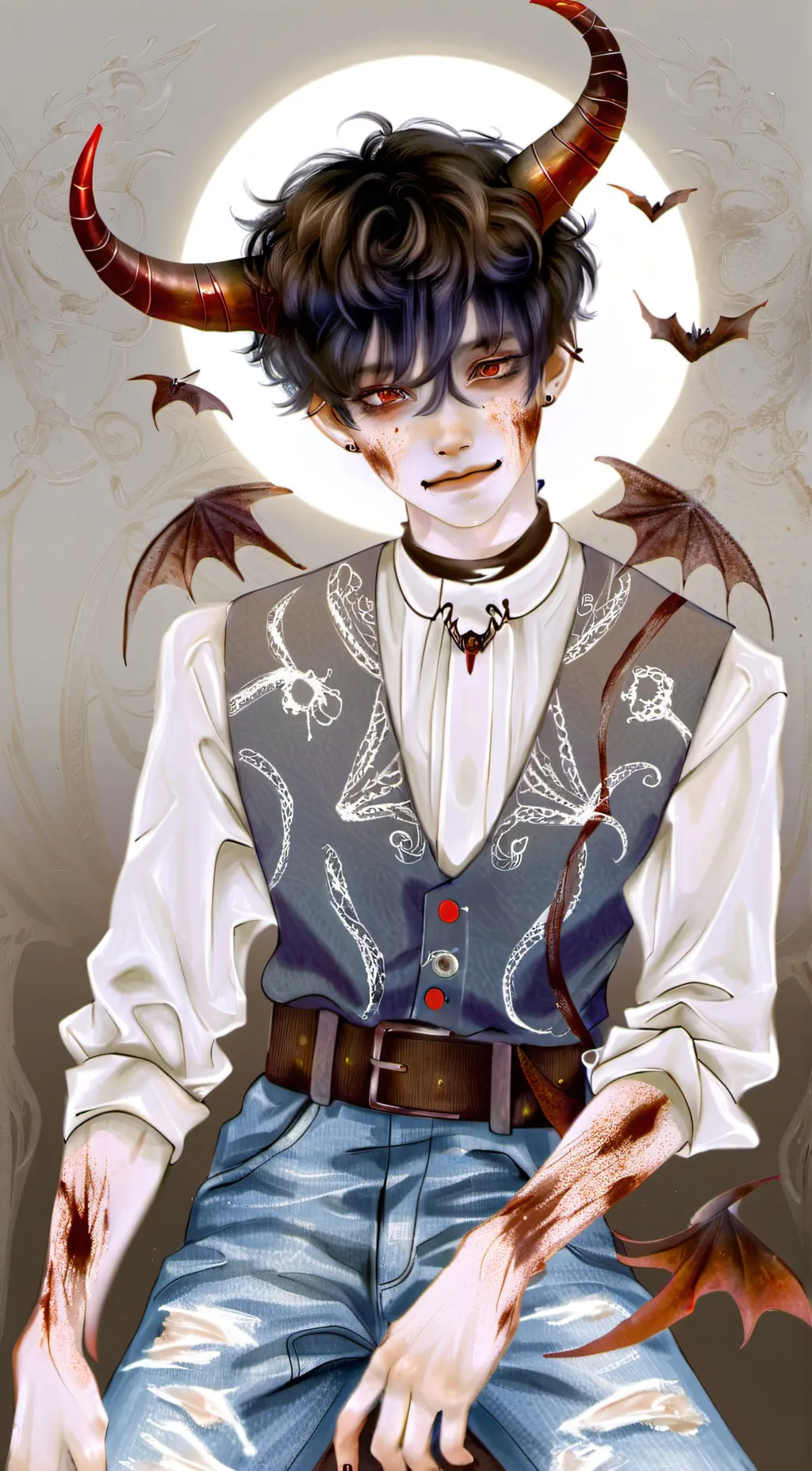 ai character: ~Blaze~ background