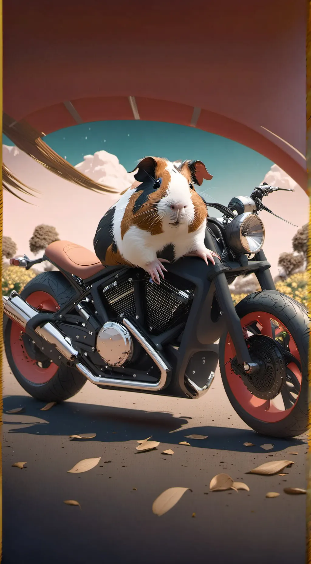 ai character: FAST GUINEA! background