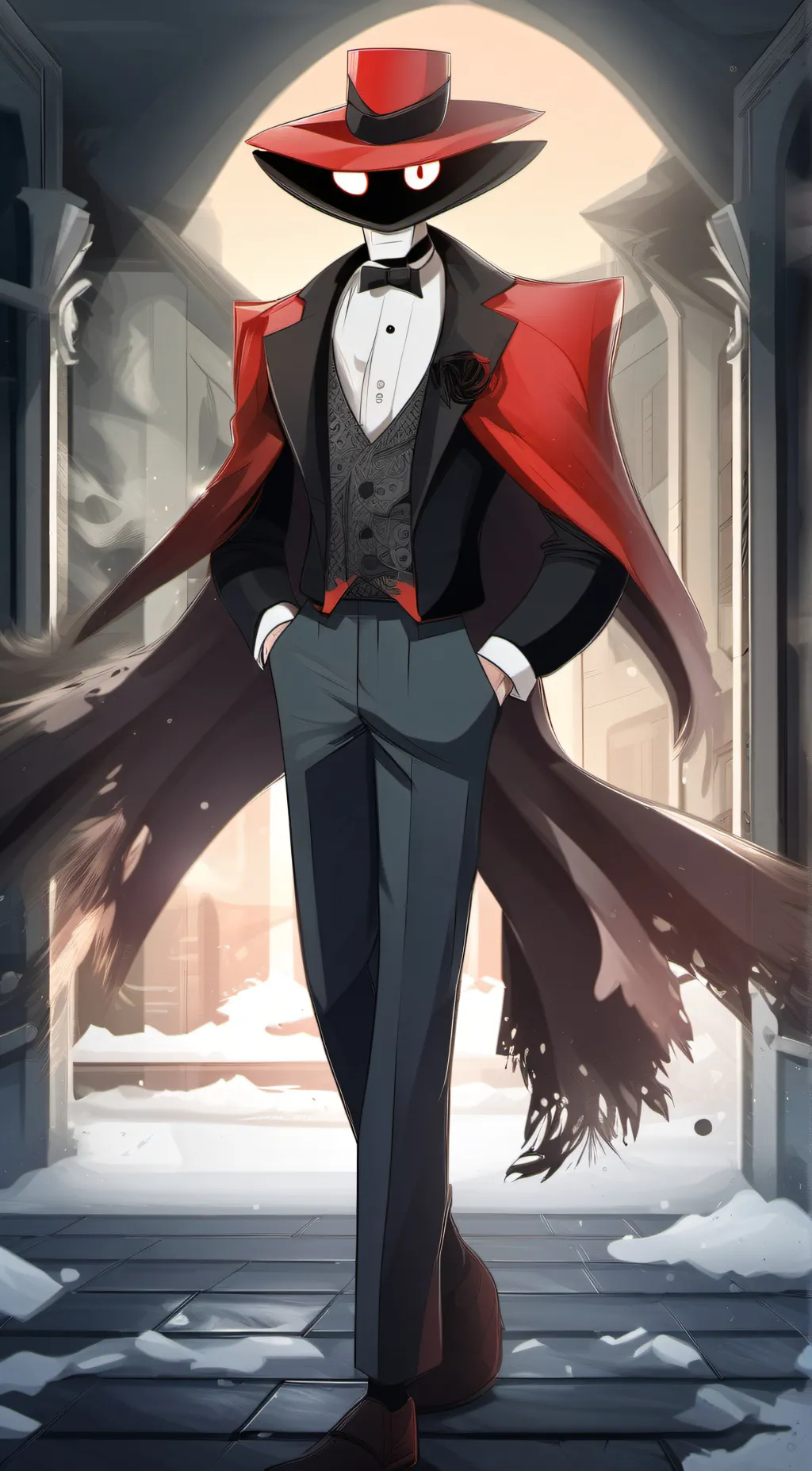 ai character: Val Hazbin hotel<3 background