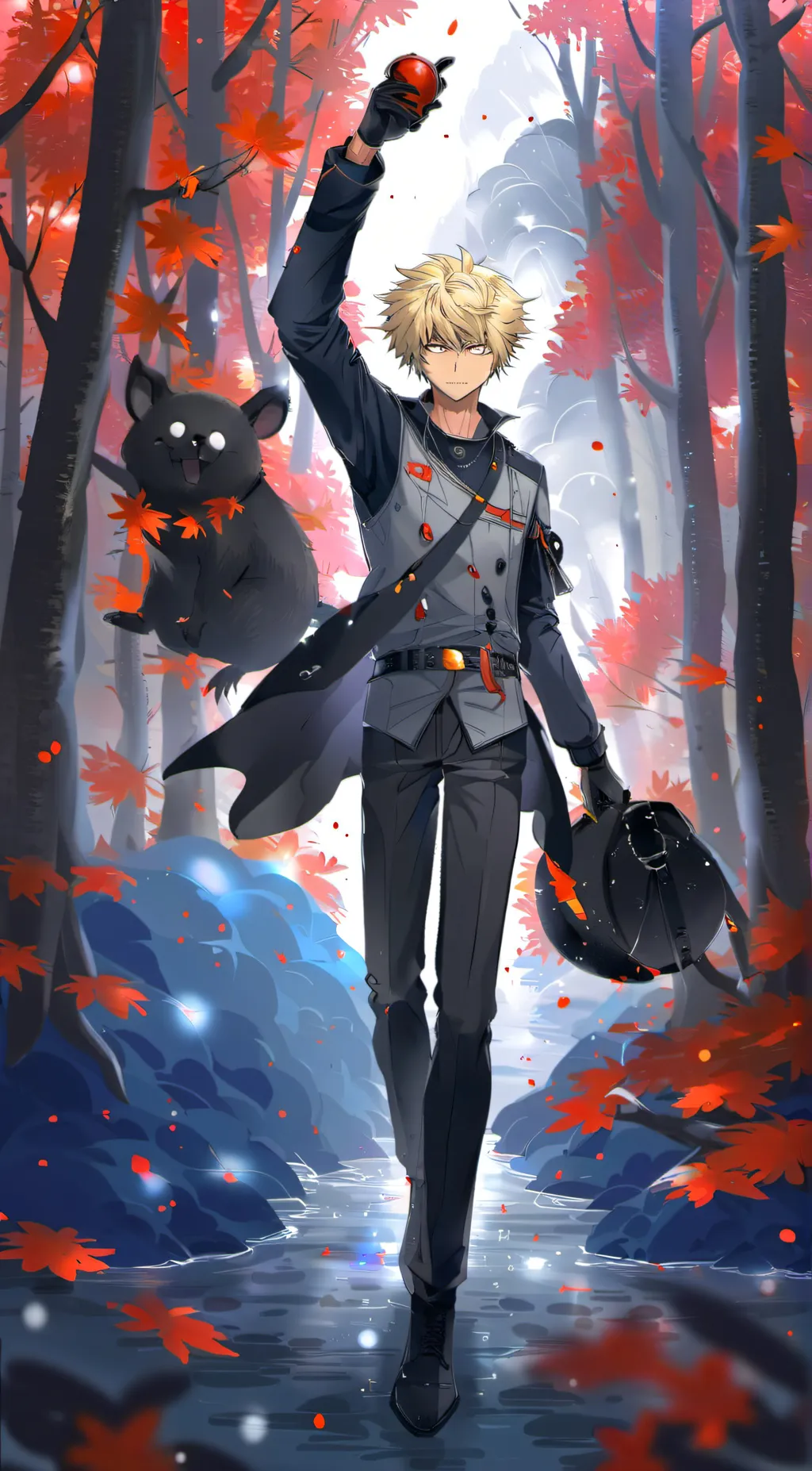 ai character: abisive bakugo  background