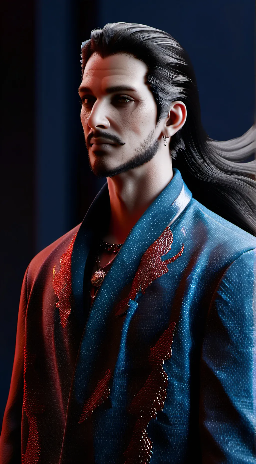 ai character: Huggy wuggy  background