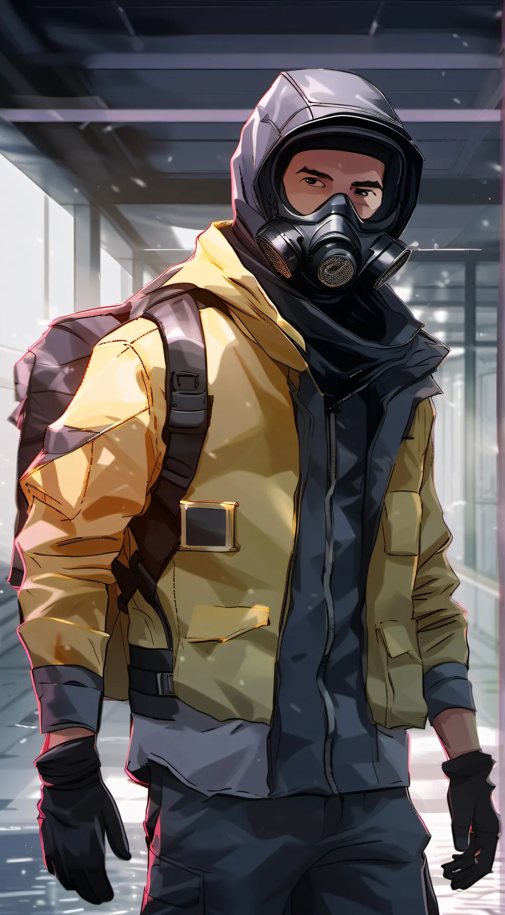 ai character: D.D.D. guy background