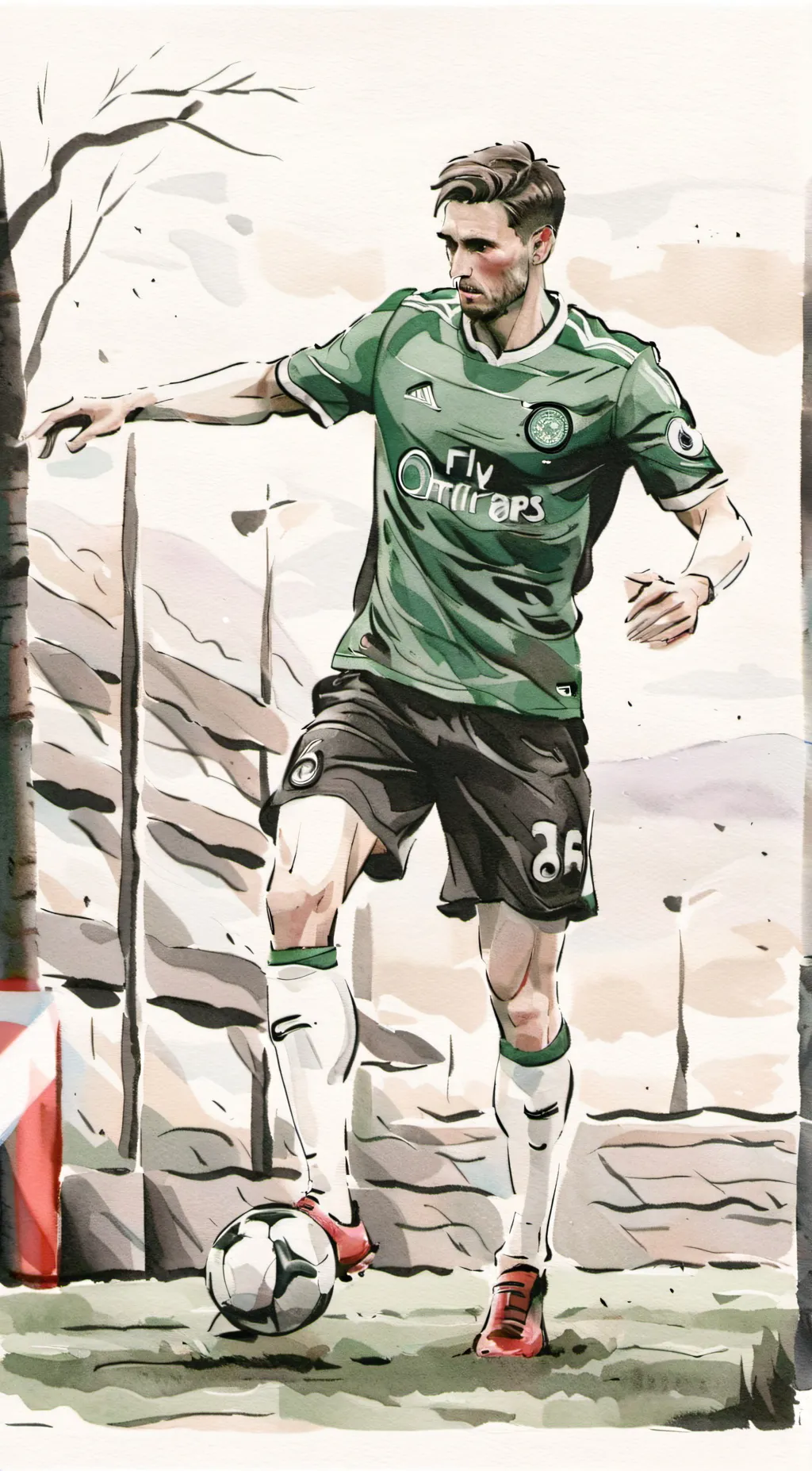 ai character: Arnold  background