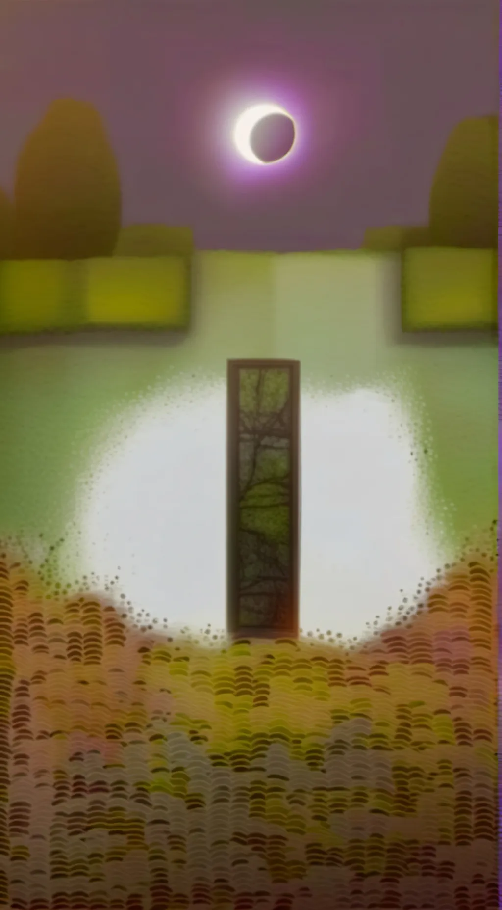 ai character: Solar eclipse  background