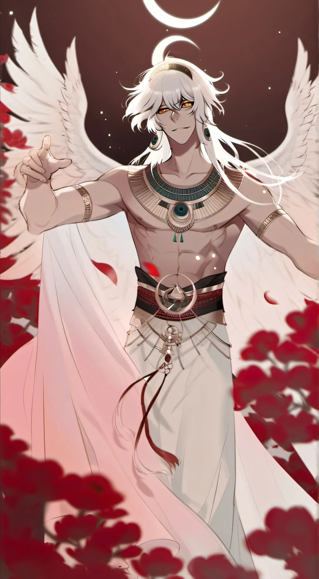 ai character: •Love god/Asher• background