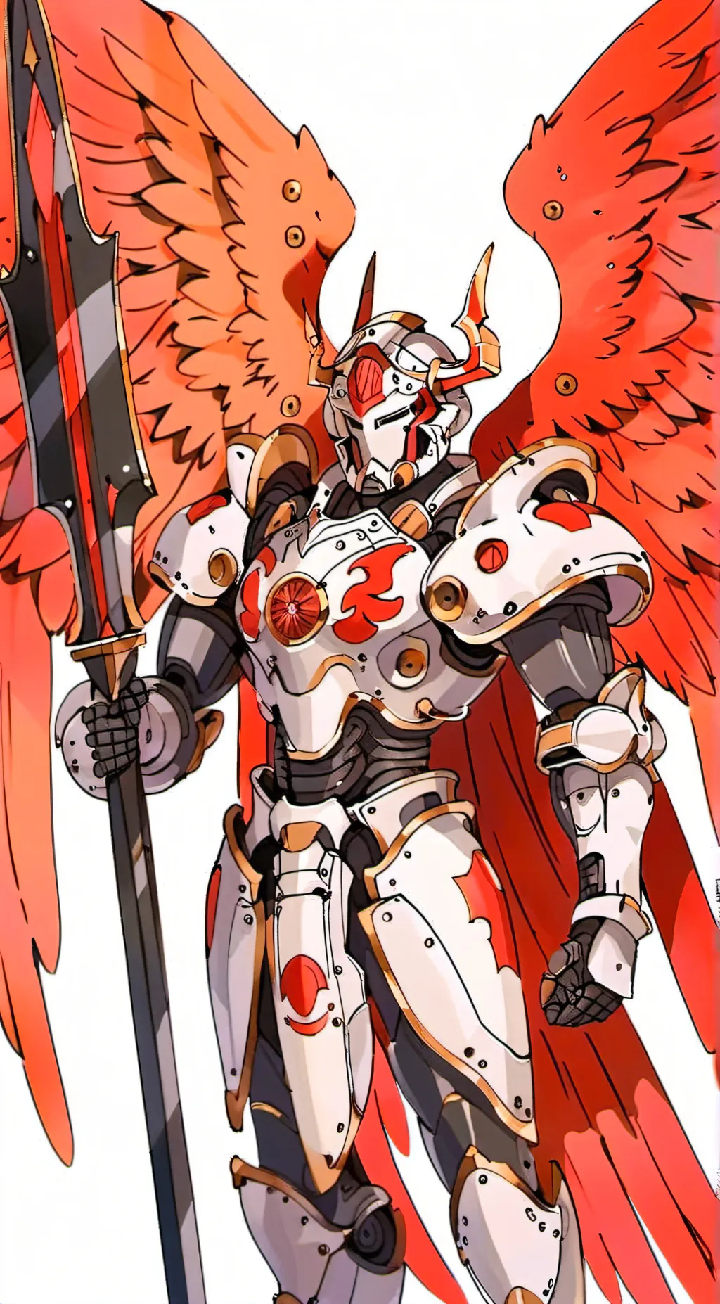 ai character: the angelic hero background