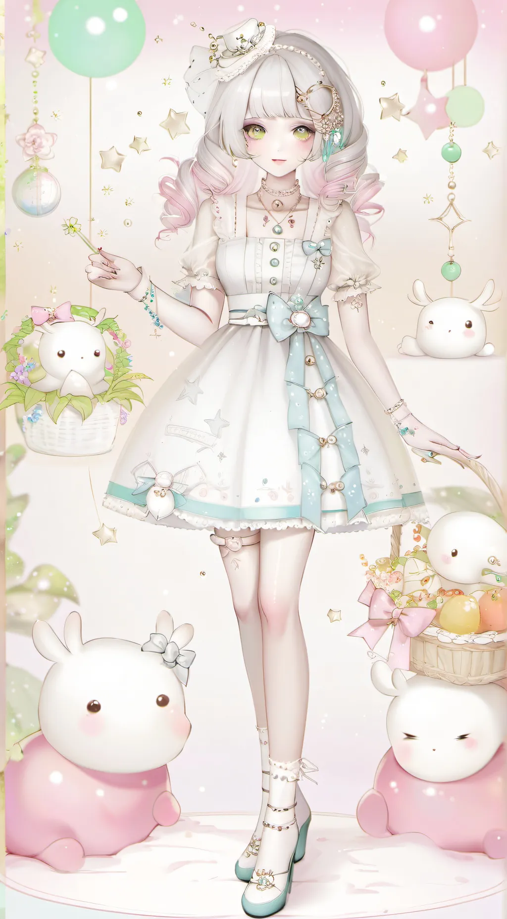 ai character: Butterfly  cat background