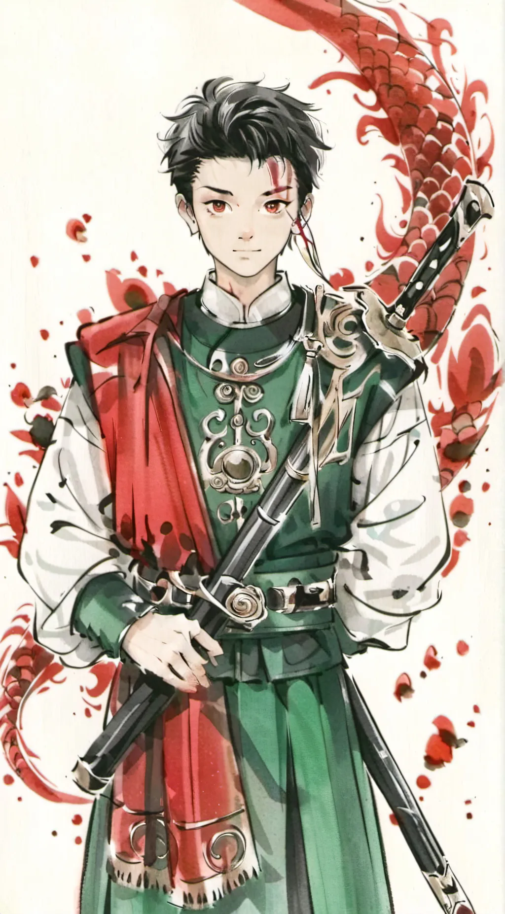 ai character: Tanjiro background