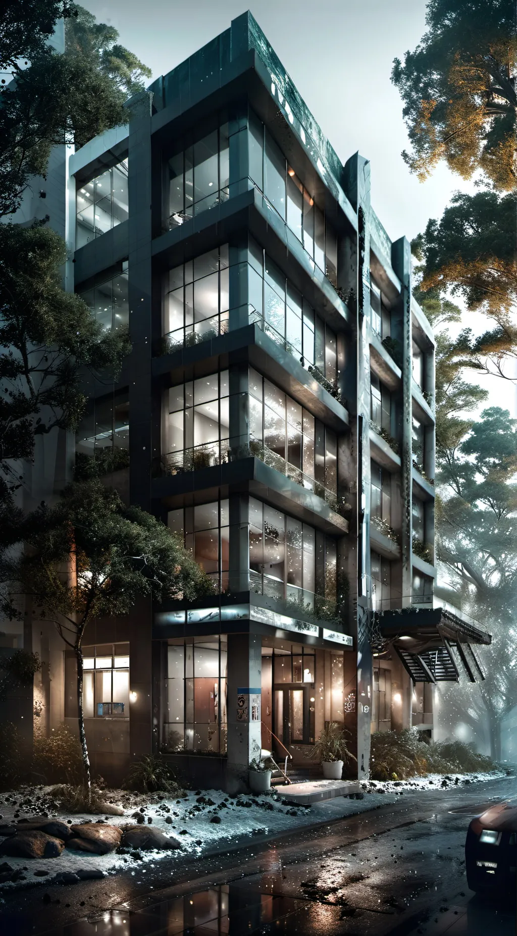 ai character: Police station background