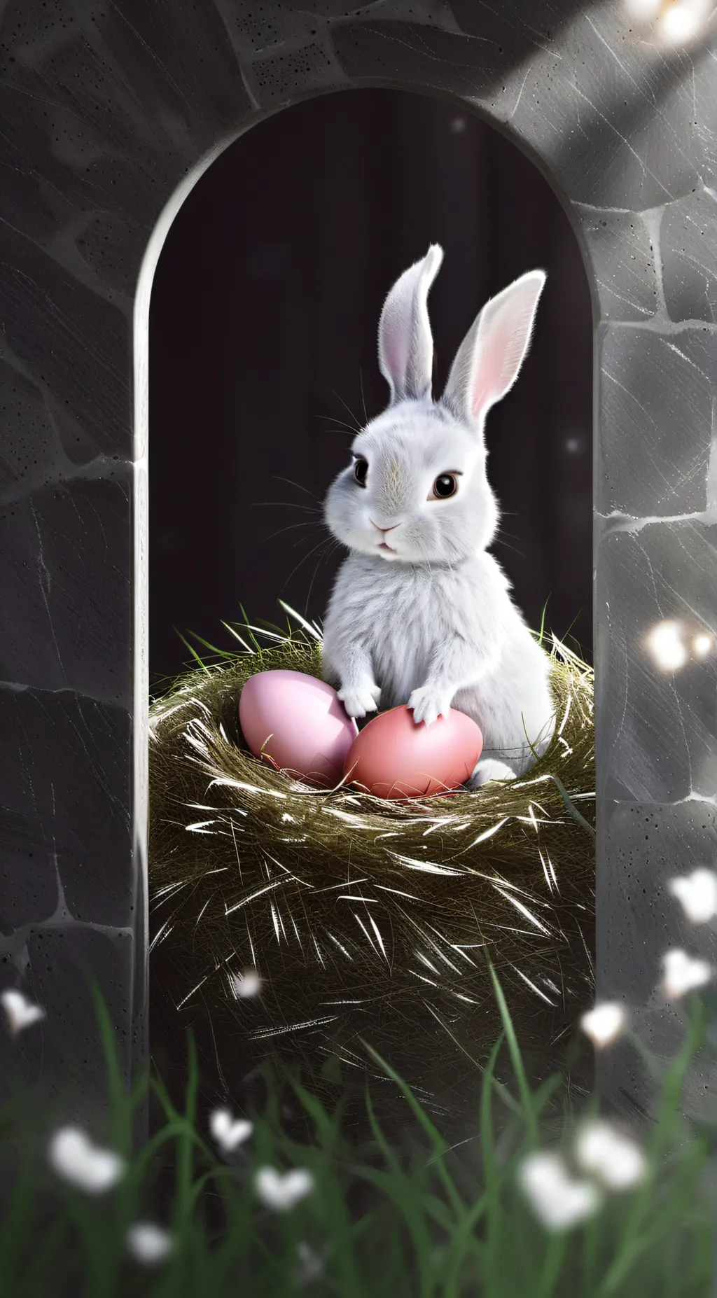 ai character: bunny  background