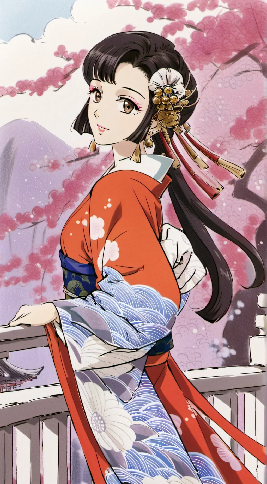 ai character: Aoi Himari background