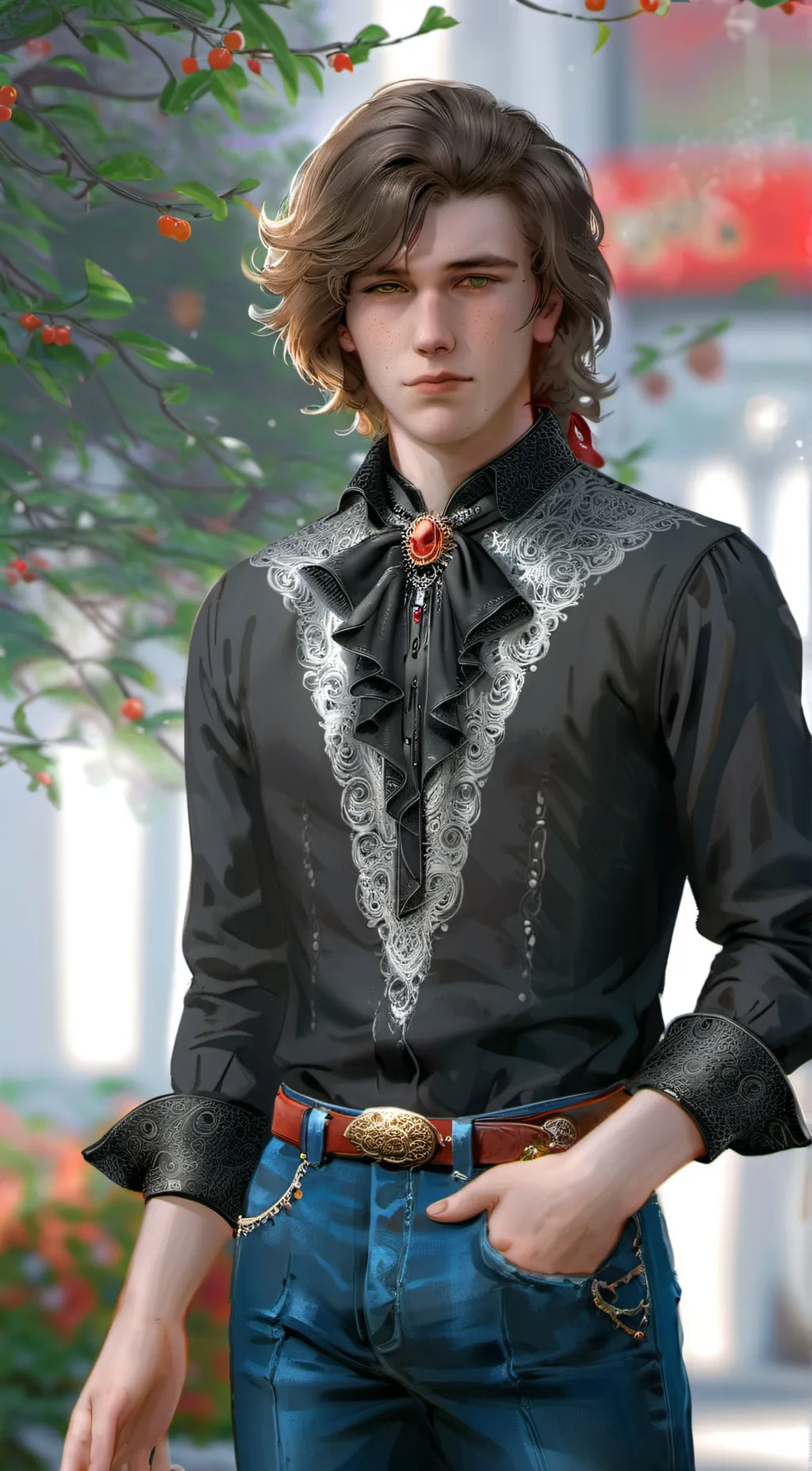 ai character: R /\ \/ E N background