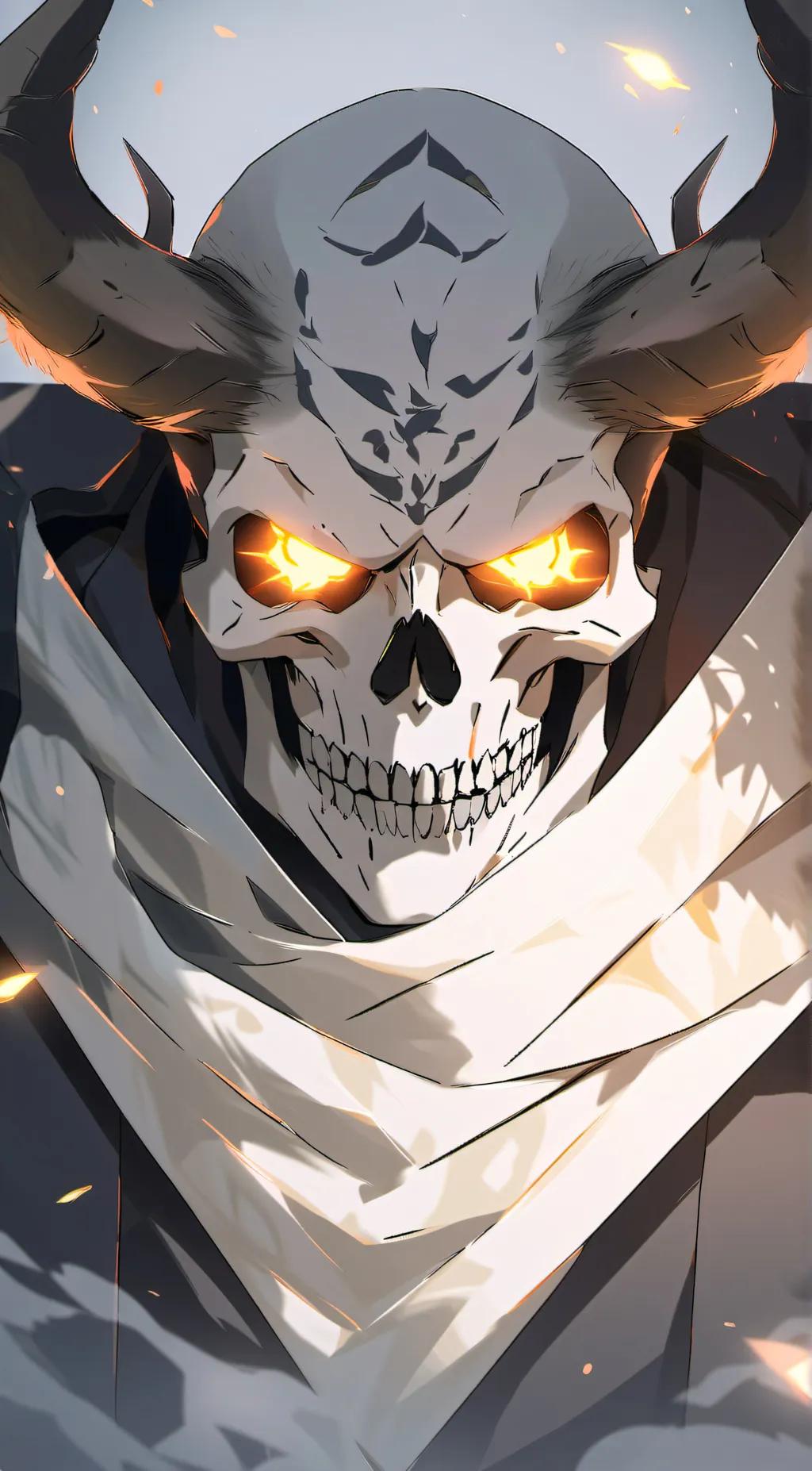 ai character: skeleton warrior background