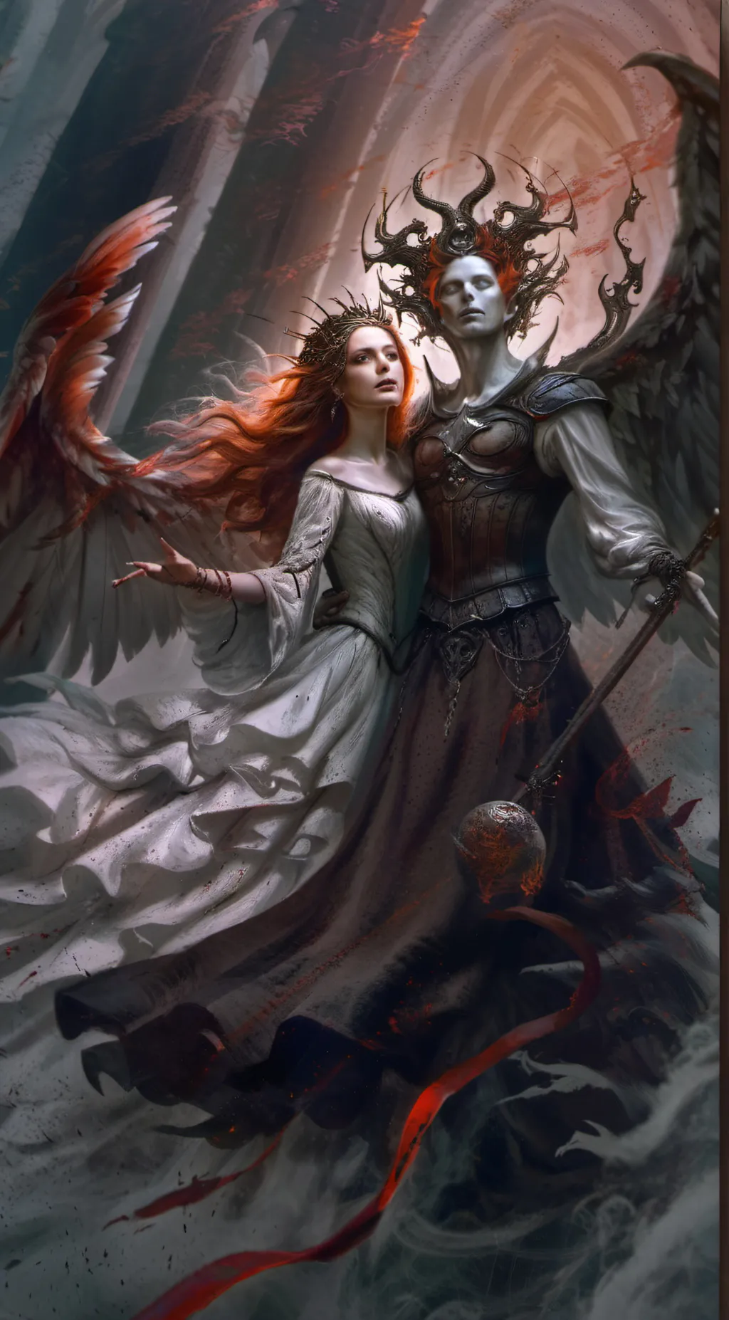 ai character: goddess Jen & Myke background