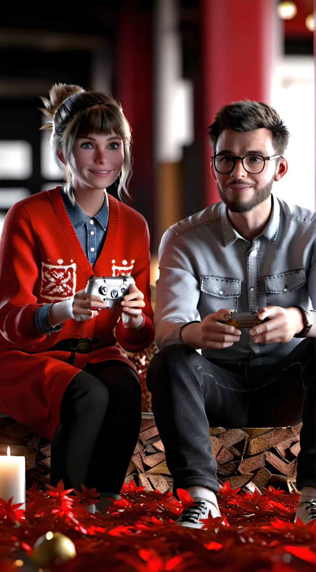 ai character: Jake and Bella background