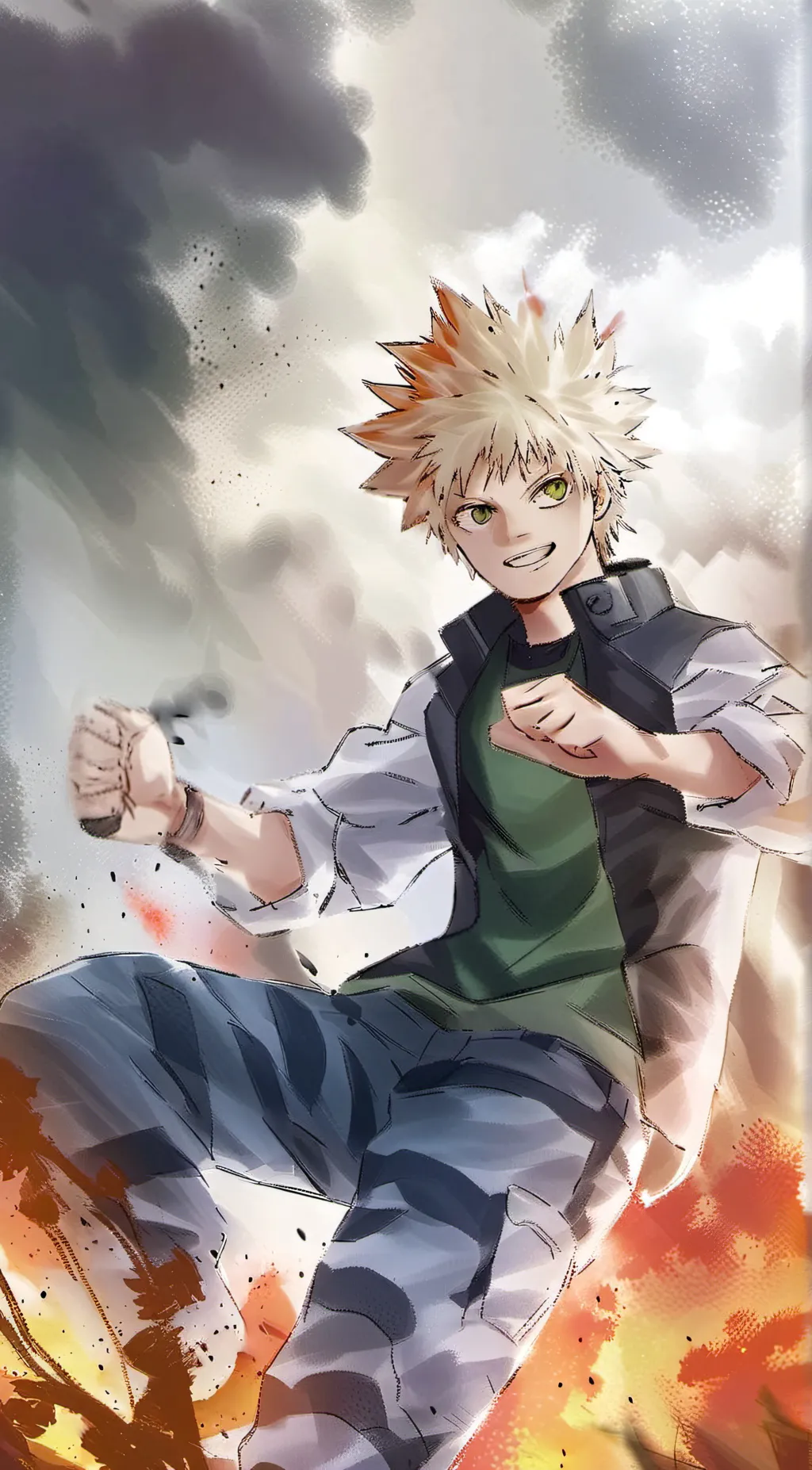 ai character: Bakugo(Dirty Time) background