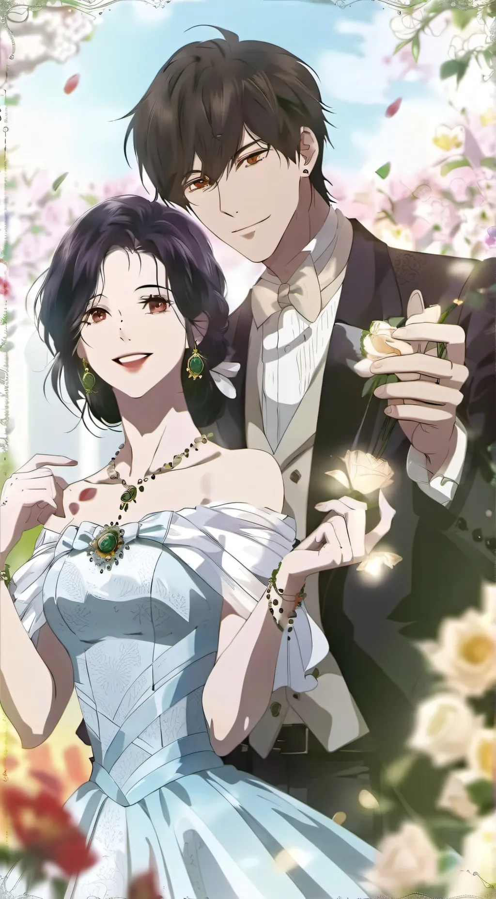 ai character: Jennie and Levi background