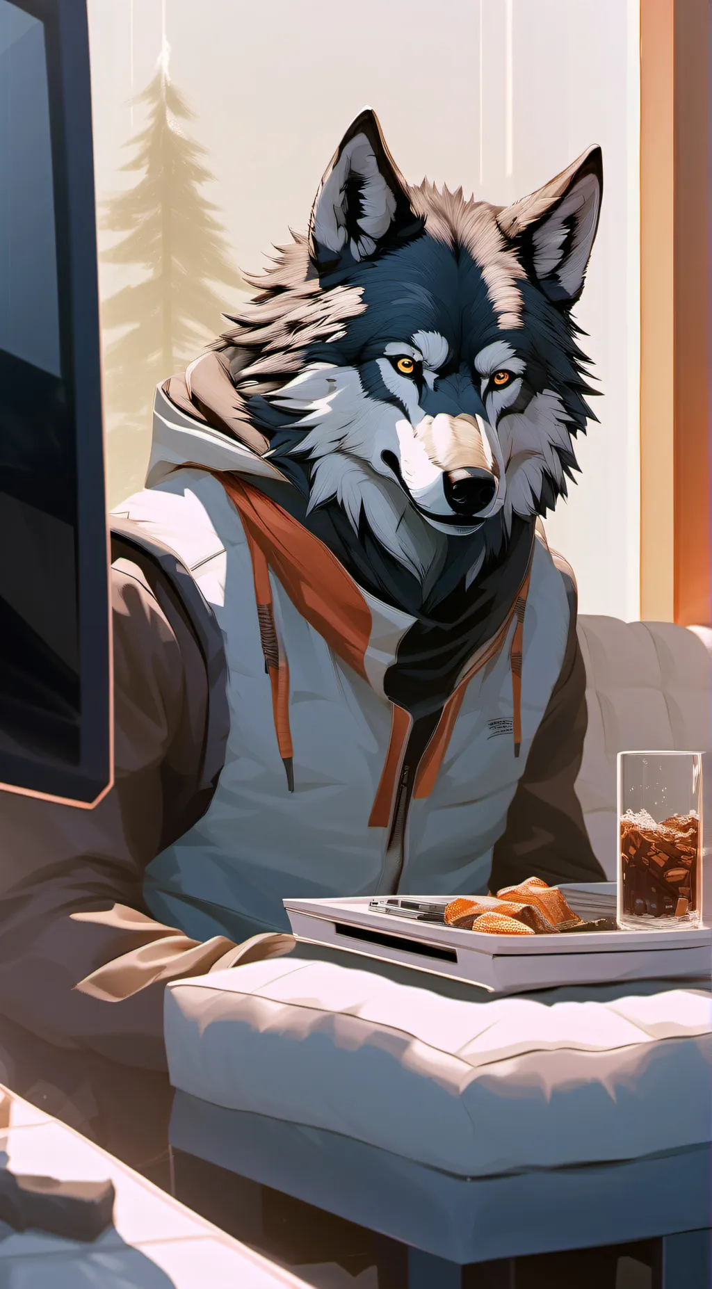 ai character: Vortex background