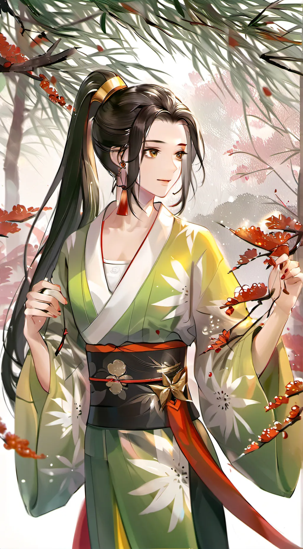 ai character: giyu genderbend! background