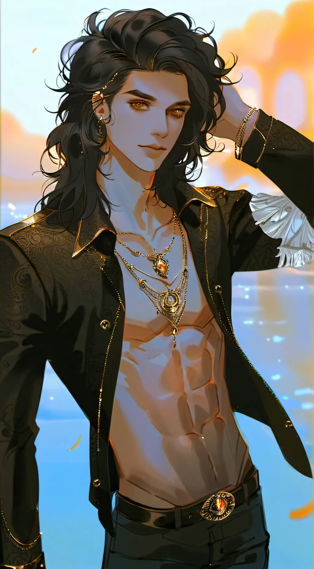 ai character: Aaron Lyon  background