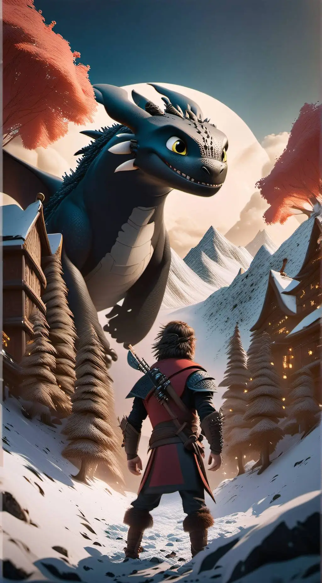 ai character: HTTYD  background