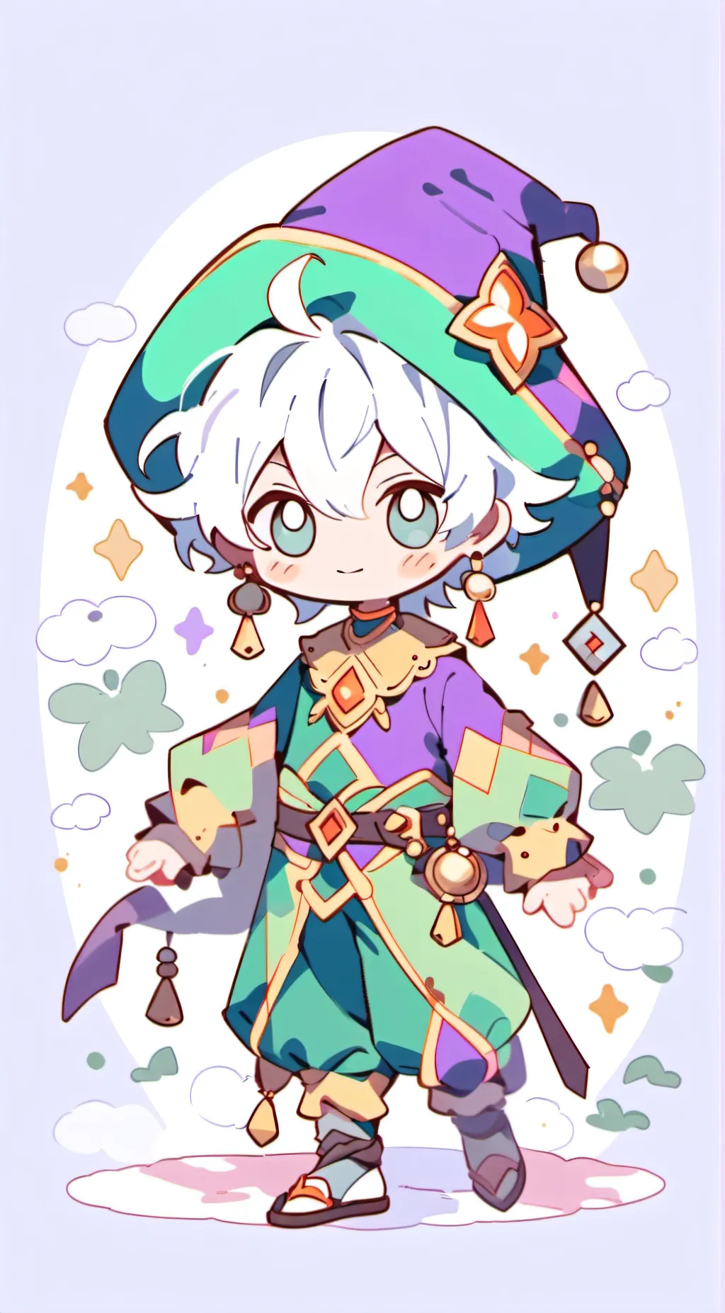 ai character: Flashing memorys background