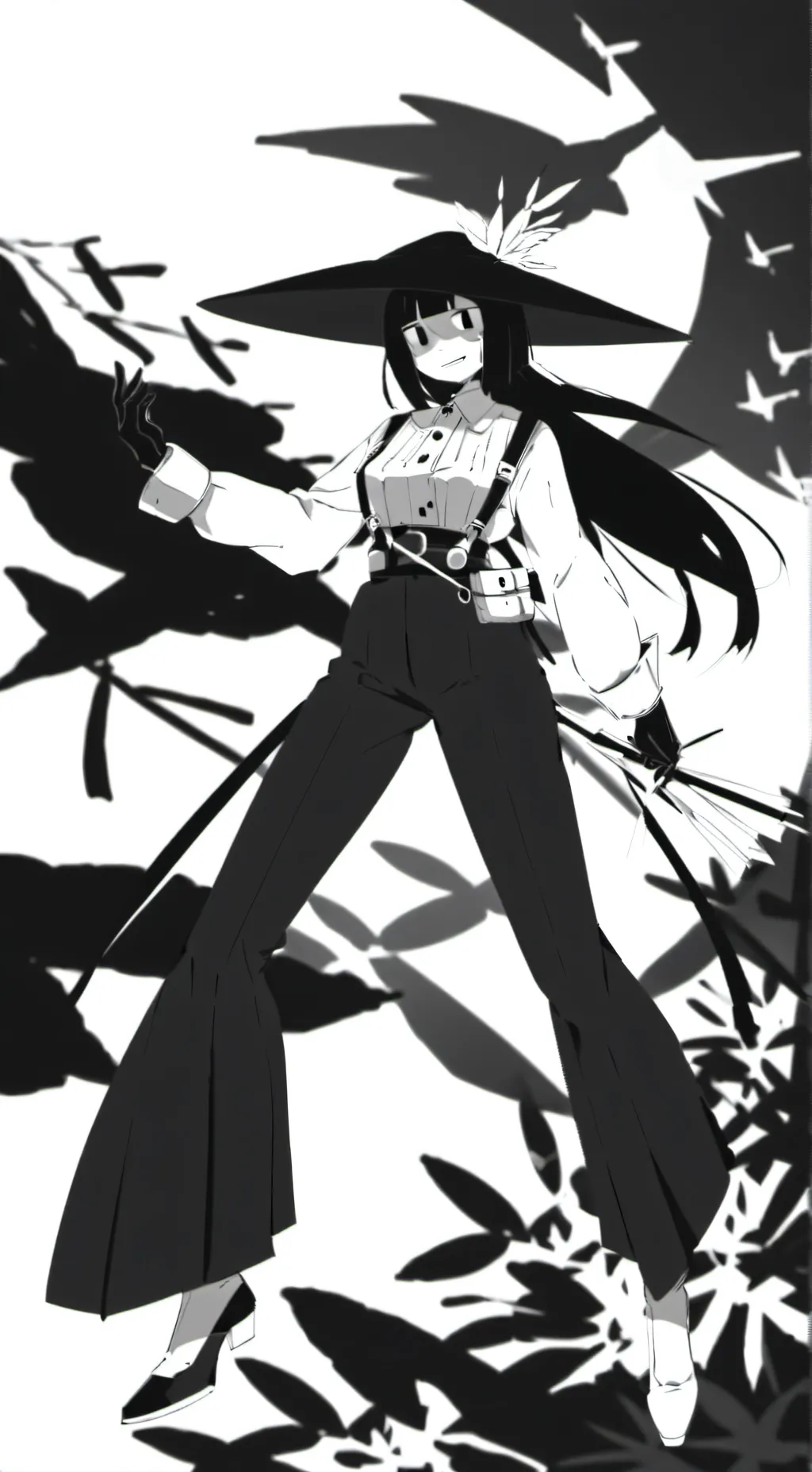 ai character: Miss circle  background