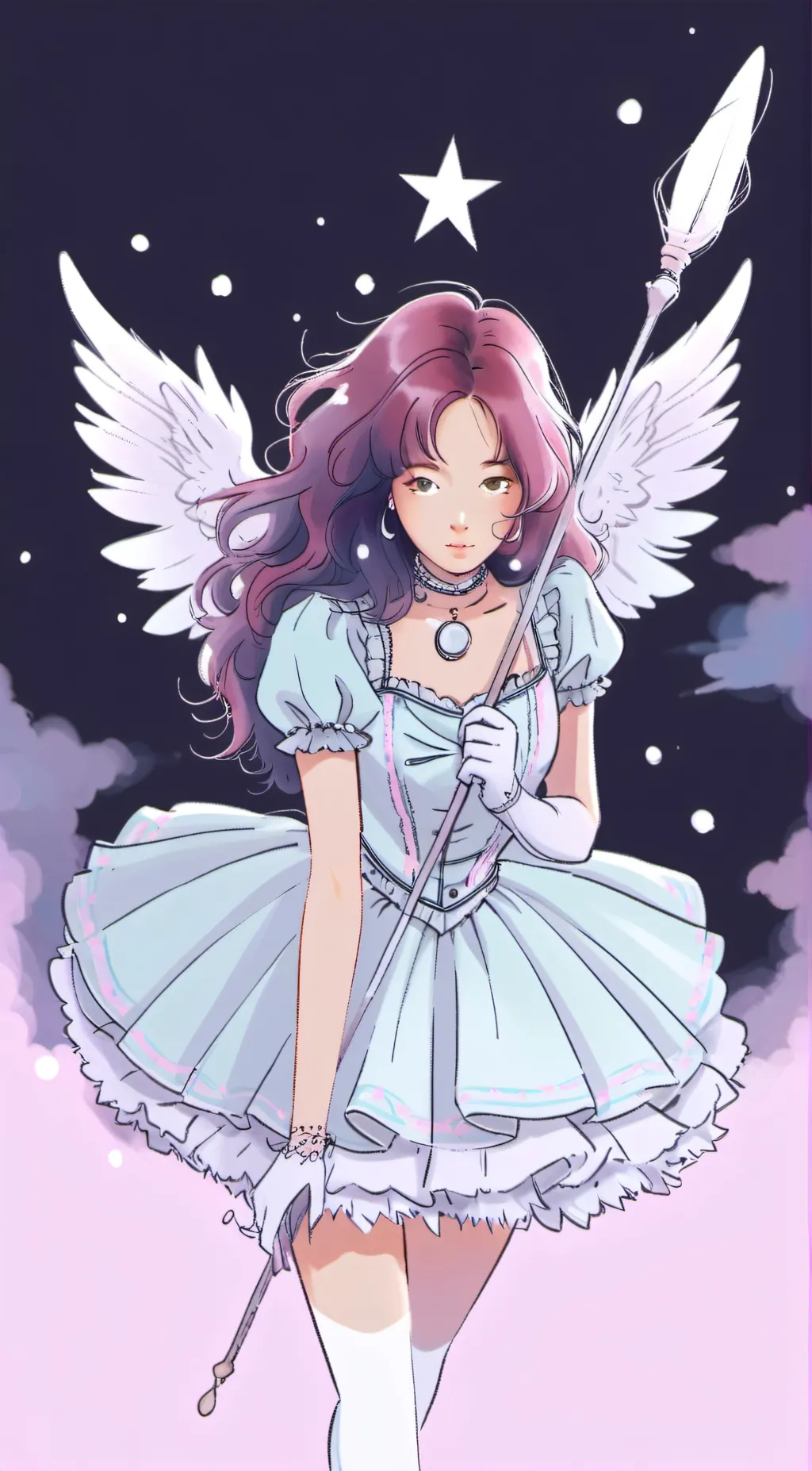 ai character: Aqua background