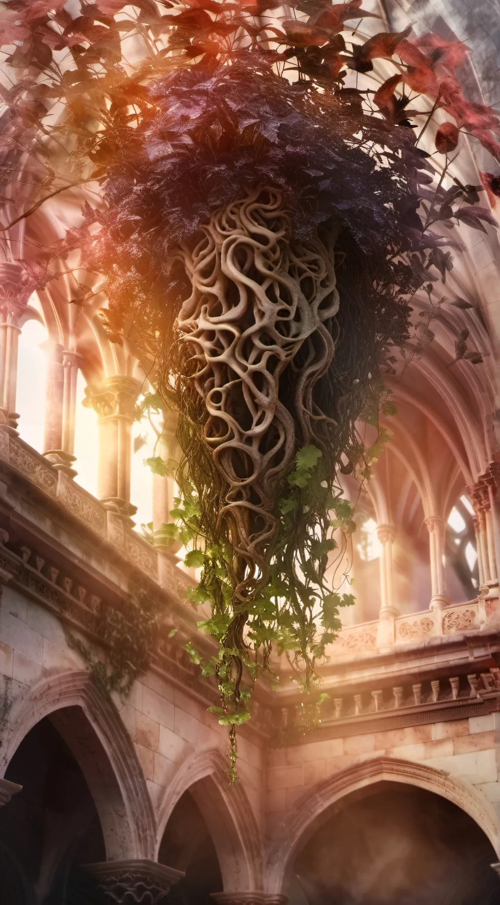 ai character: The Tree of Life background