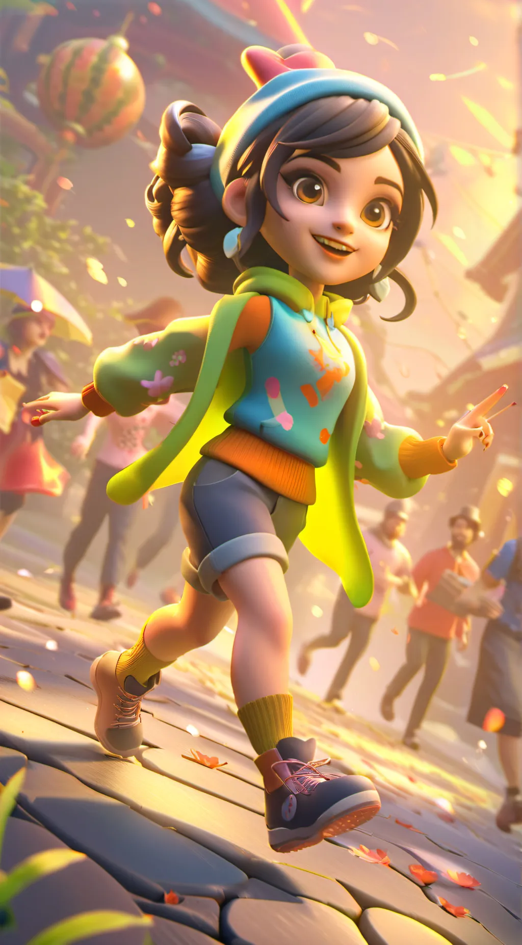 ai character: Moonlight background