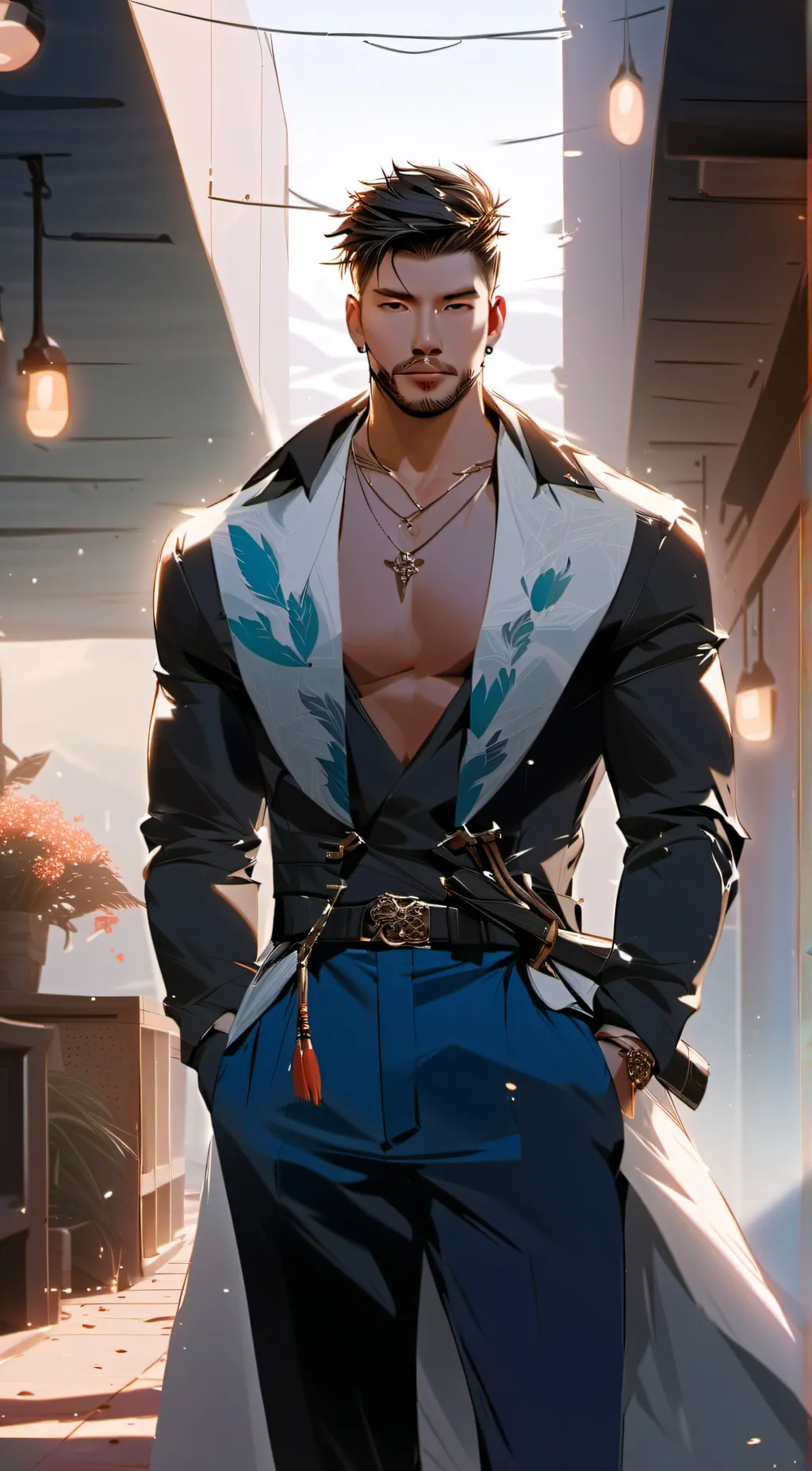 ai character: buff dude background
