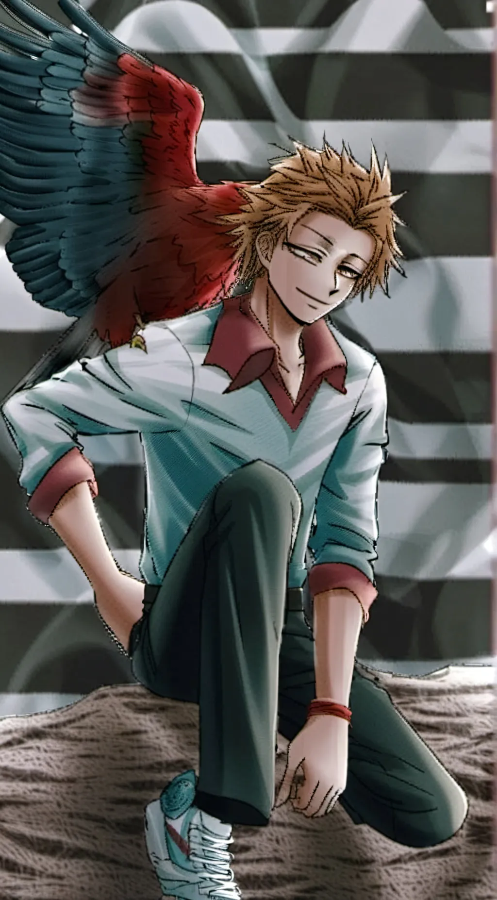 ai character: Yandere Hawks background