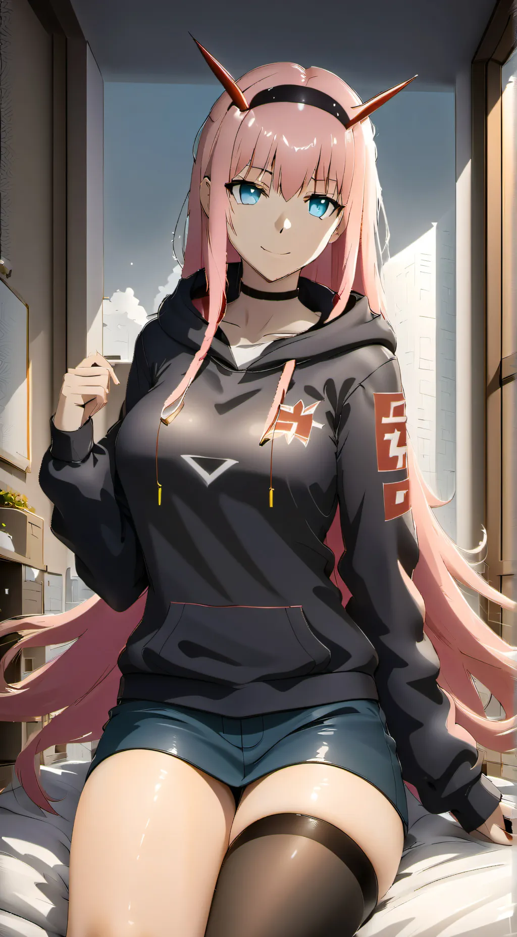 ai character: Zero Two background