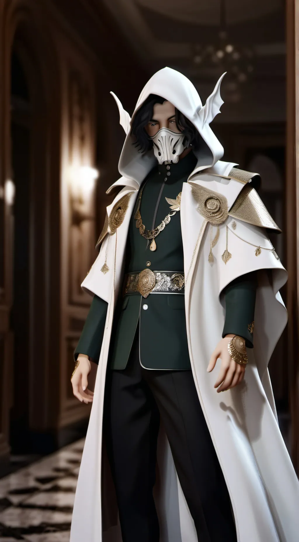 ai character: Hallo  background