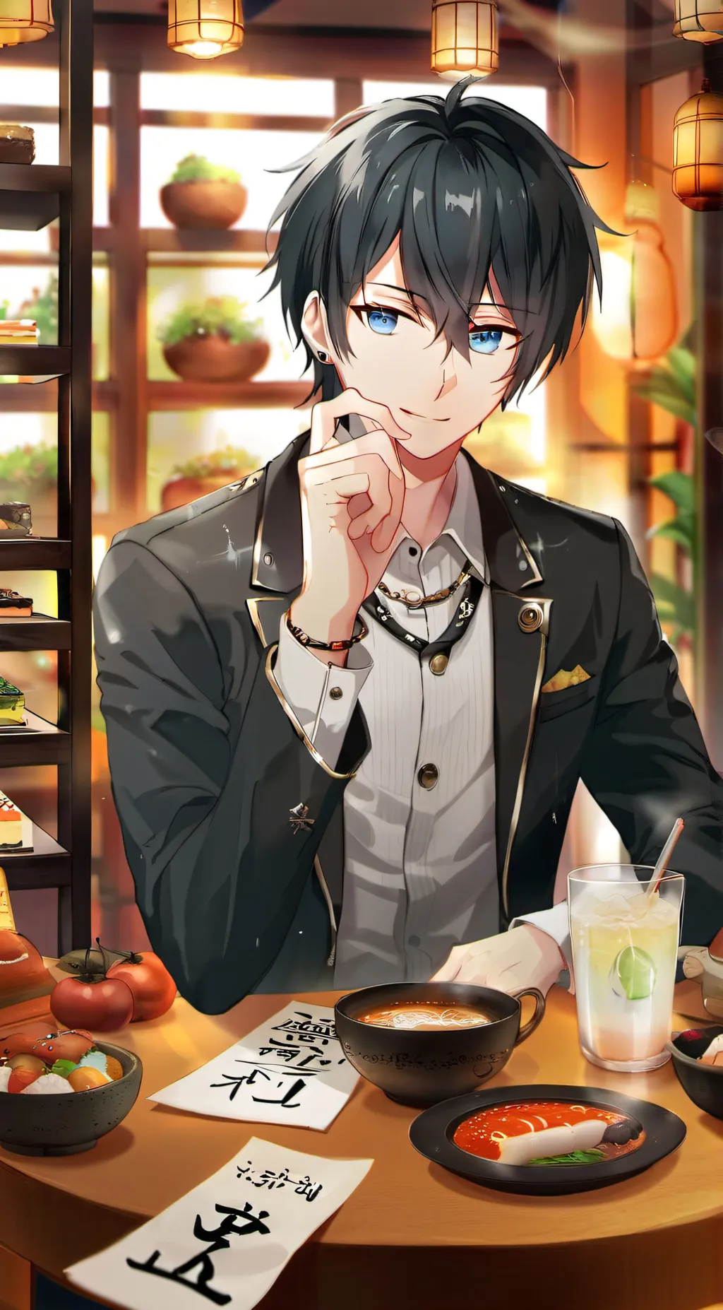 ai character:  🌺Muichiro tokito🌺 background