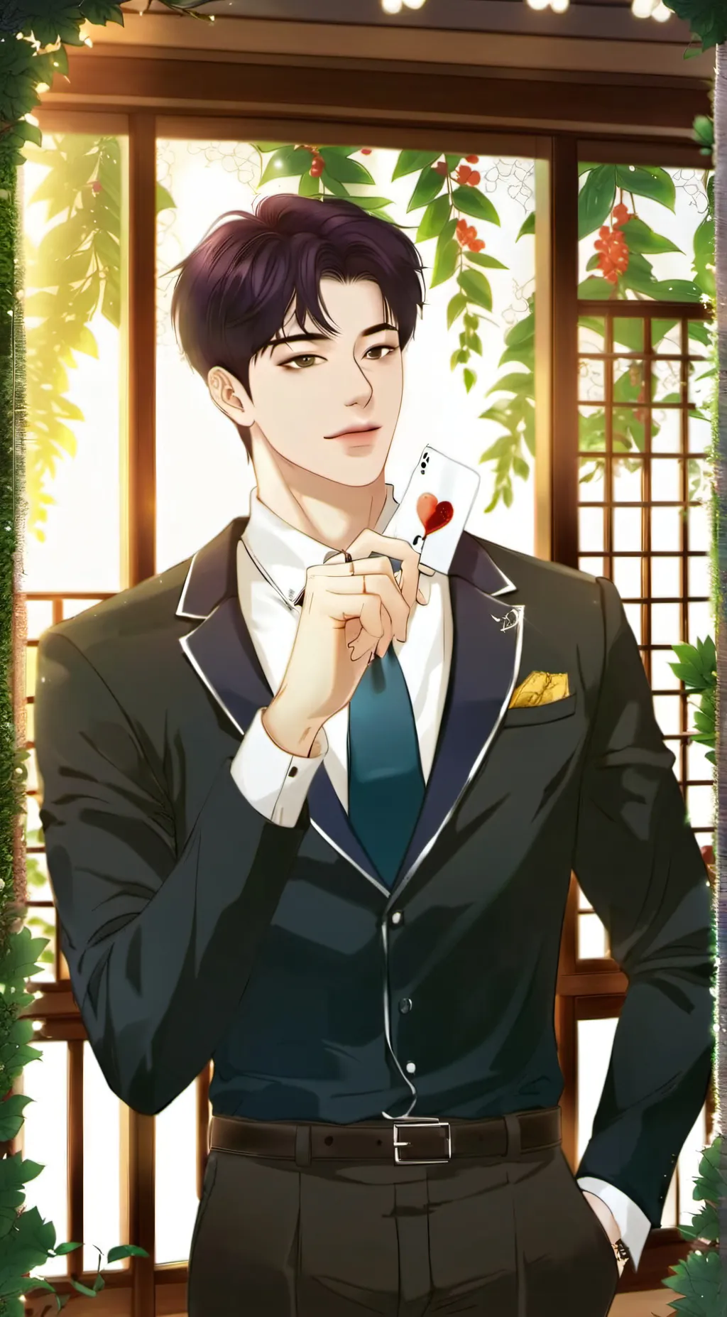 ai character: kang Dooshik  background