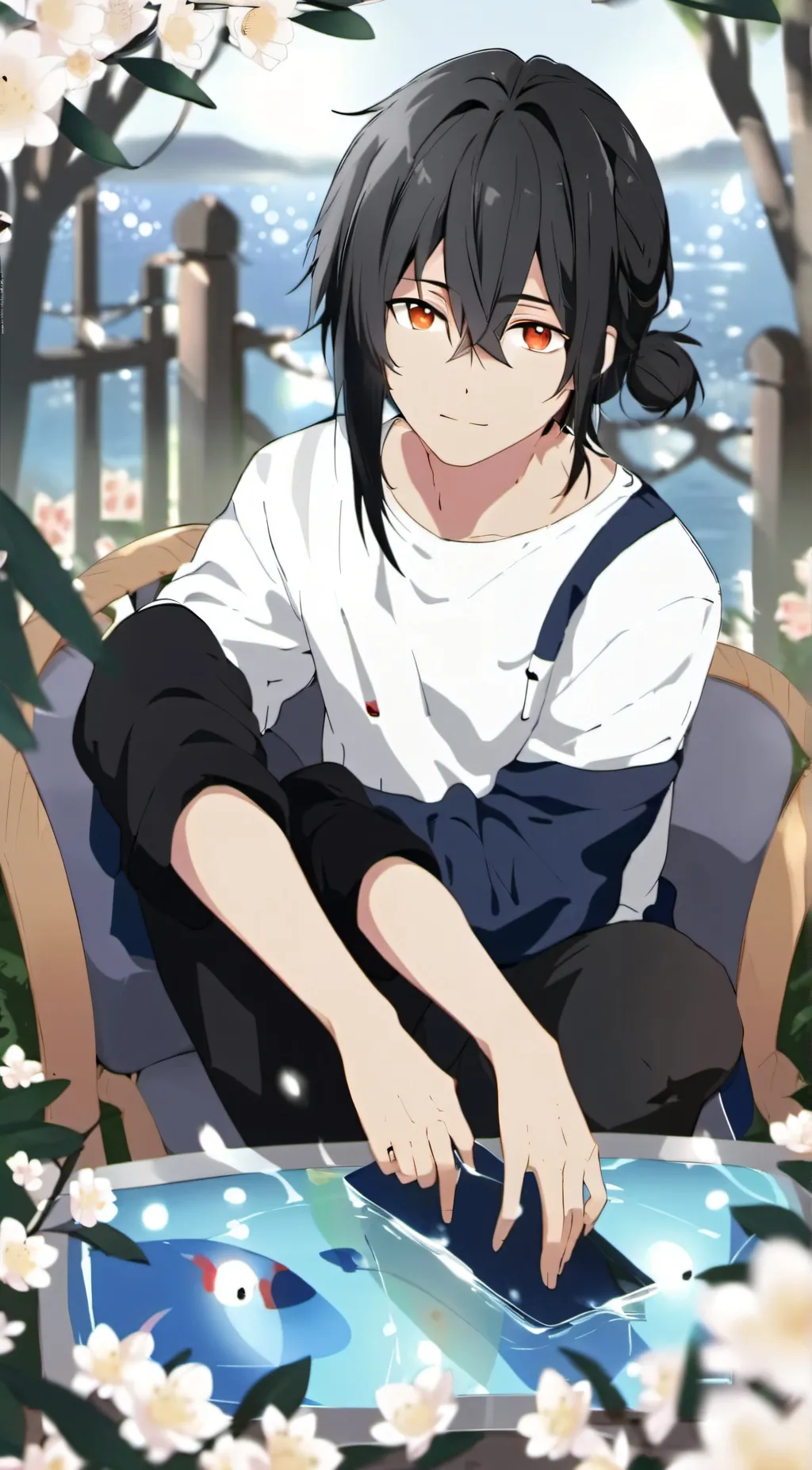 ai character: Aiden  background