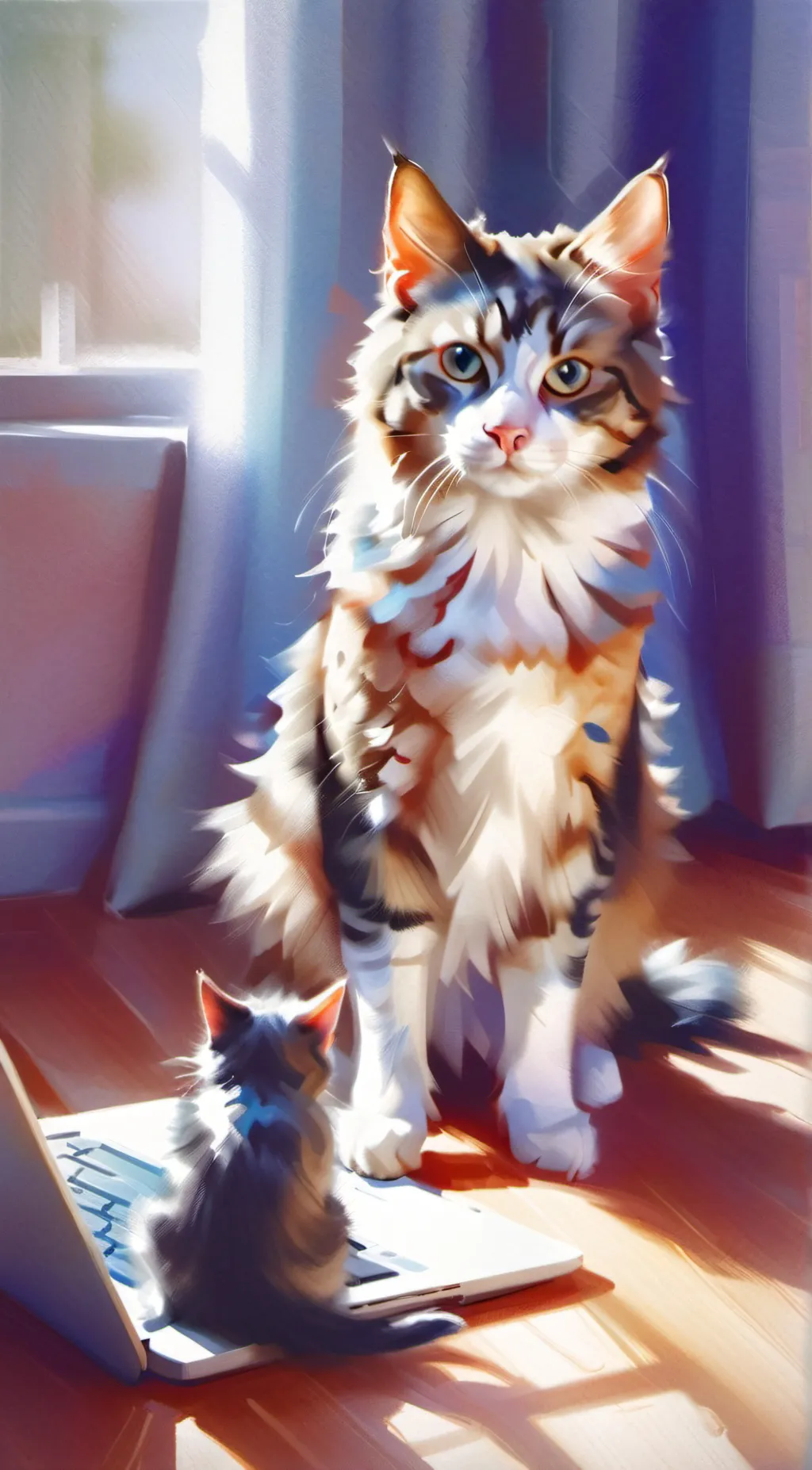 ai character: lily and alice background