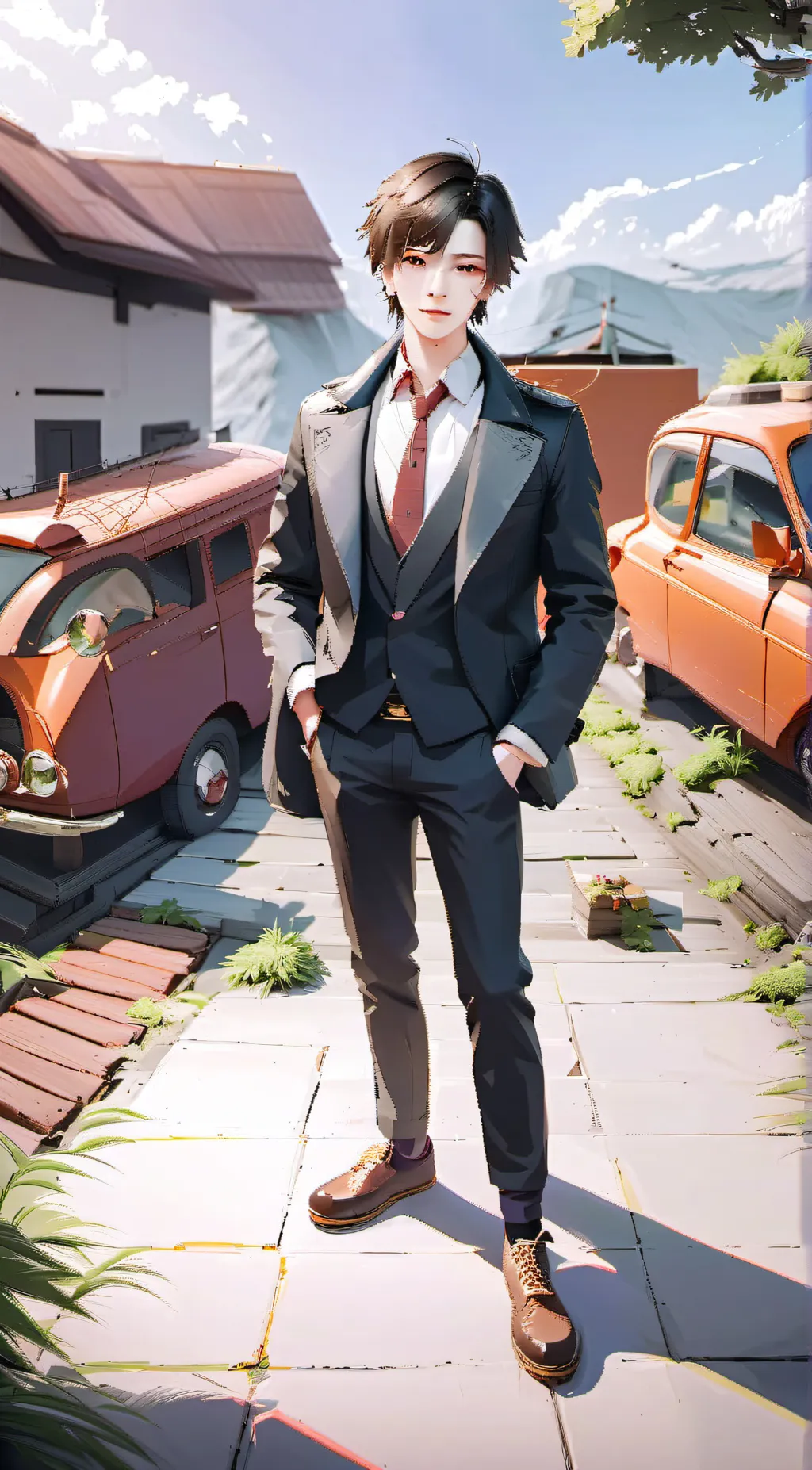 ai character: mark background