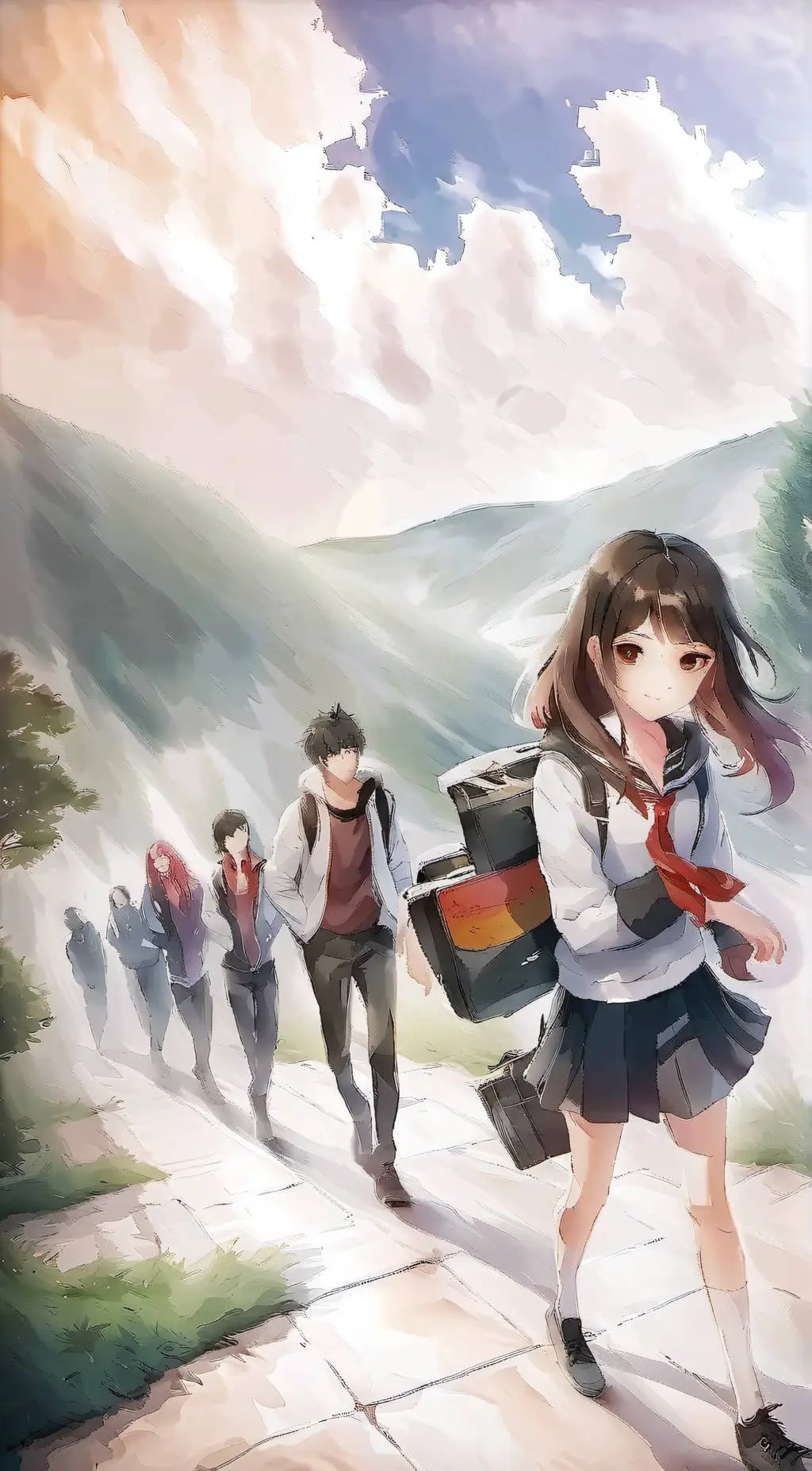 ai character: School Crue1&Crue2 background