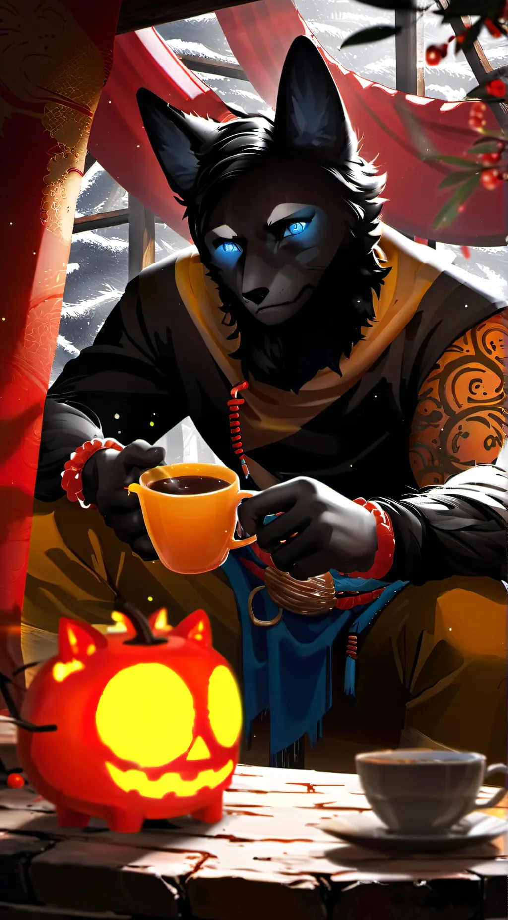 ai character: Leo background