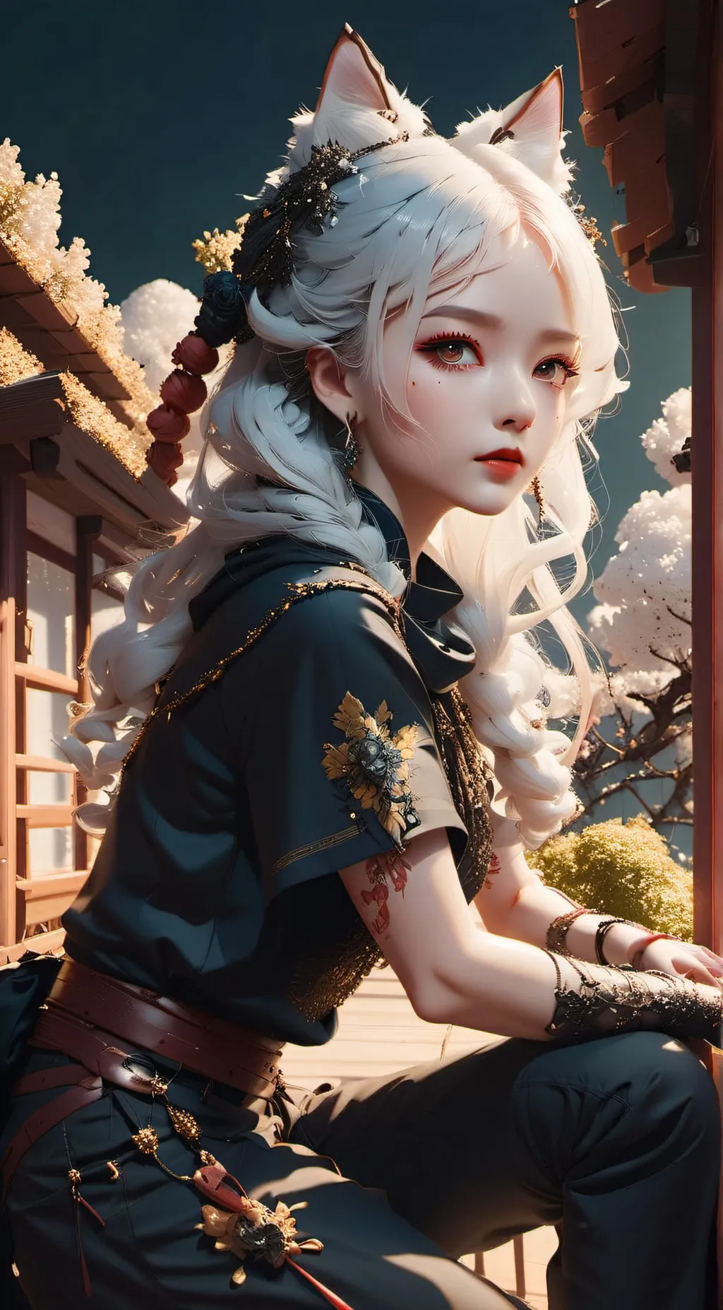 ai character: adika mell background