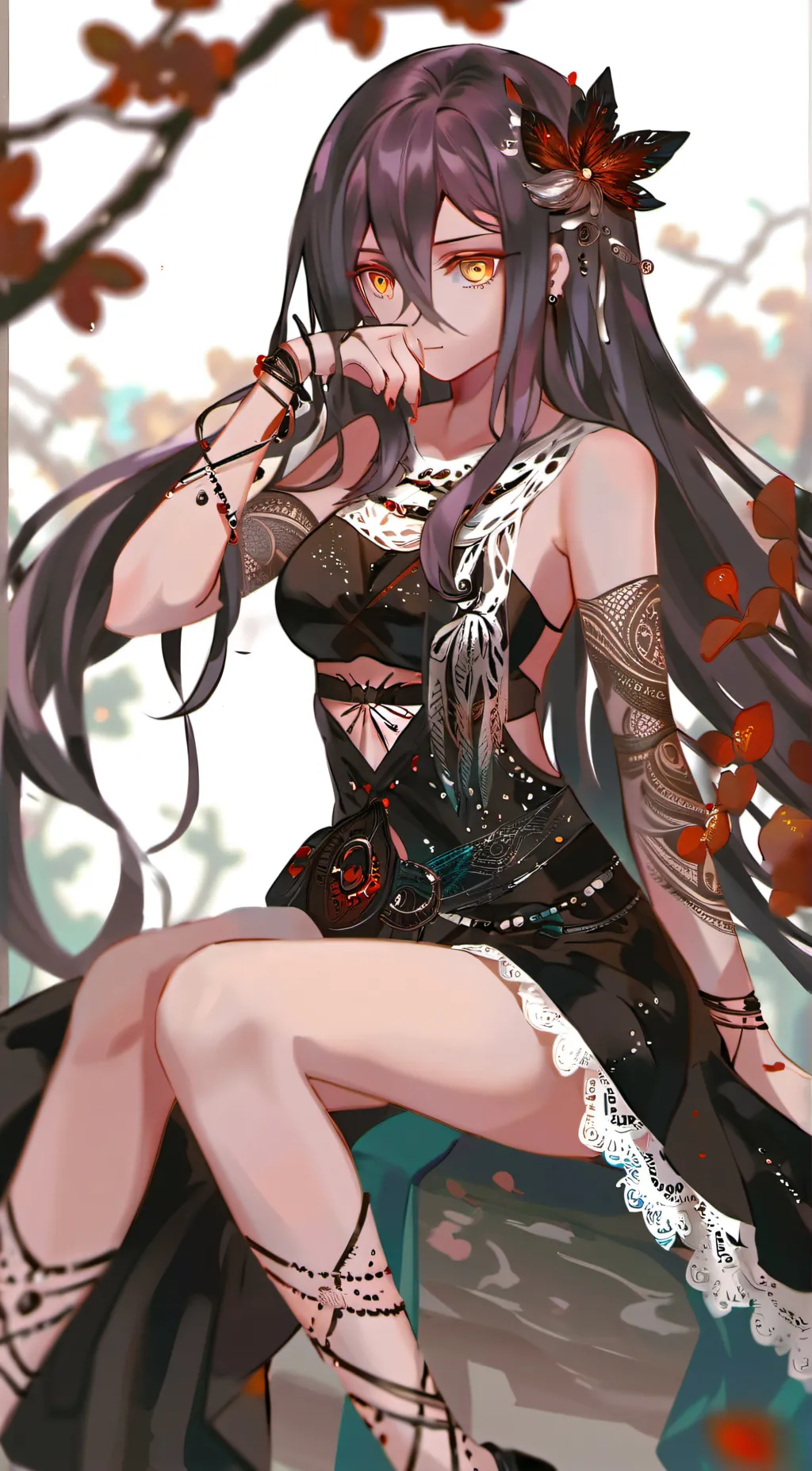 ai character: Rose background