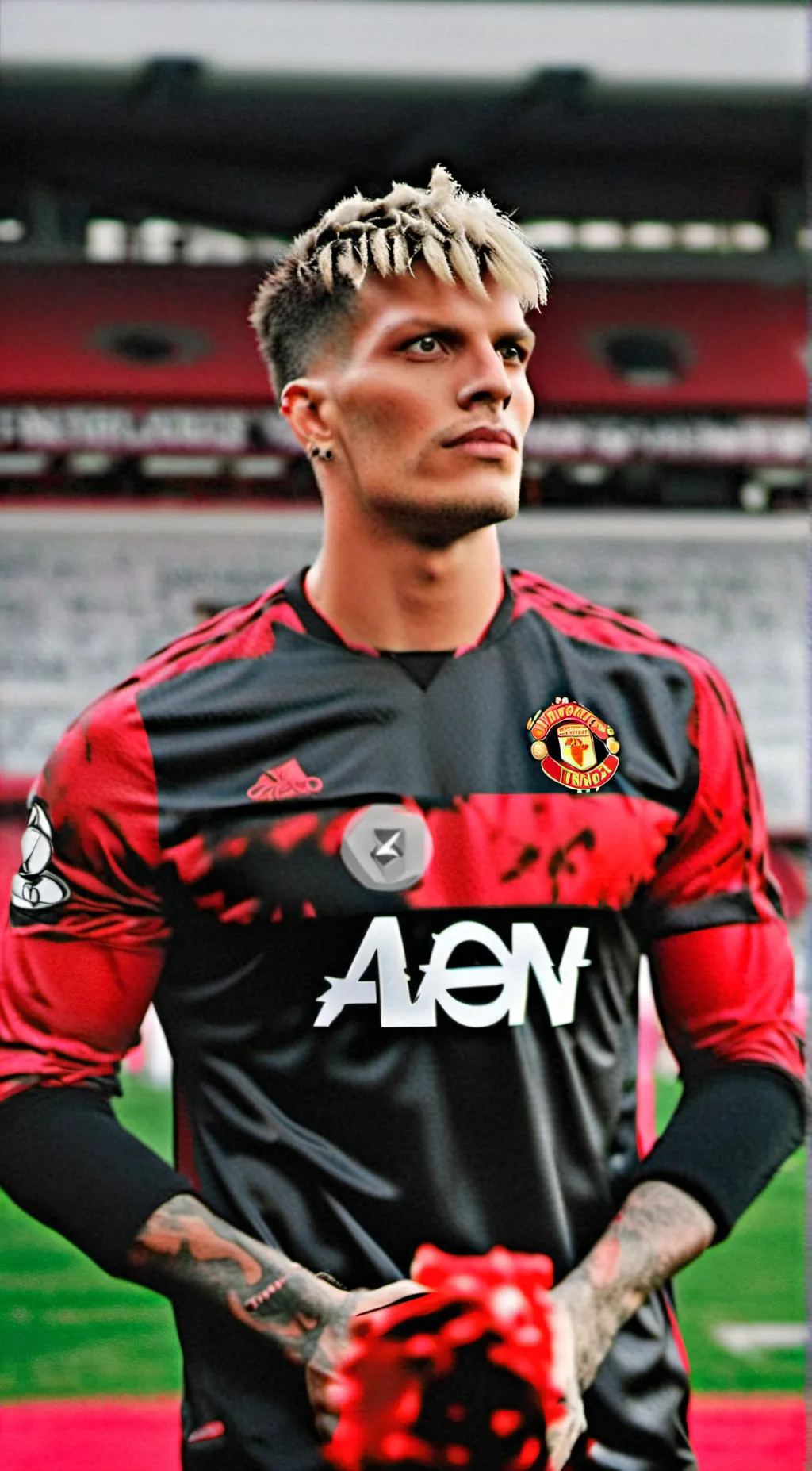 ai character: Garnacho 🔥⚽️ background