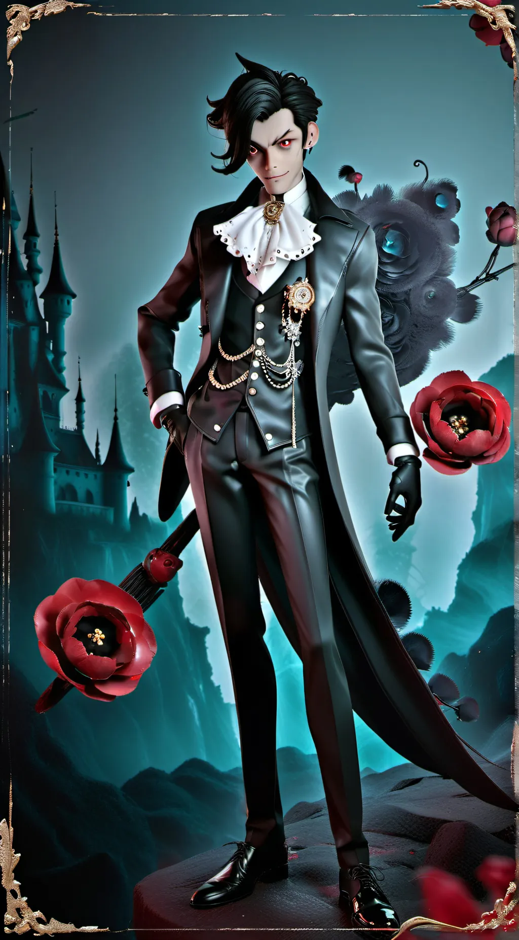 ai character: Hazbin hotel/mha background