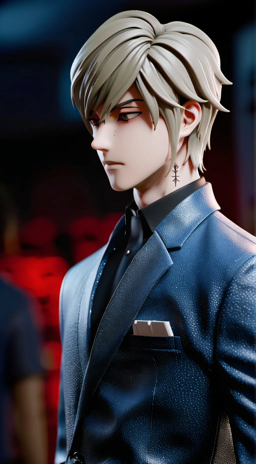 ai character: Byakuya Togami background