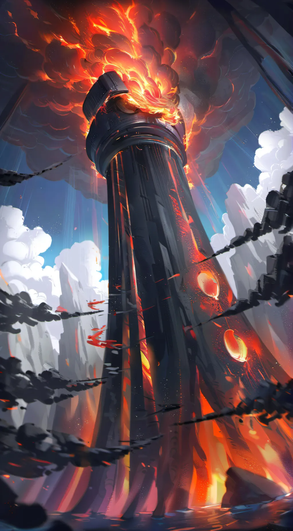 ai character: Dinner in hell background