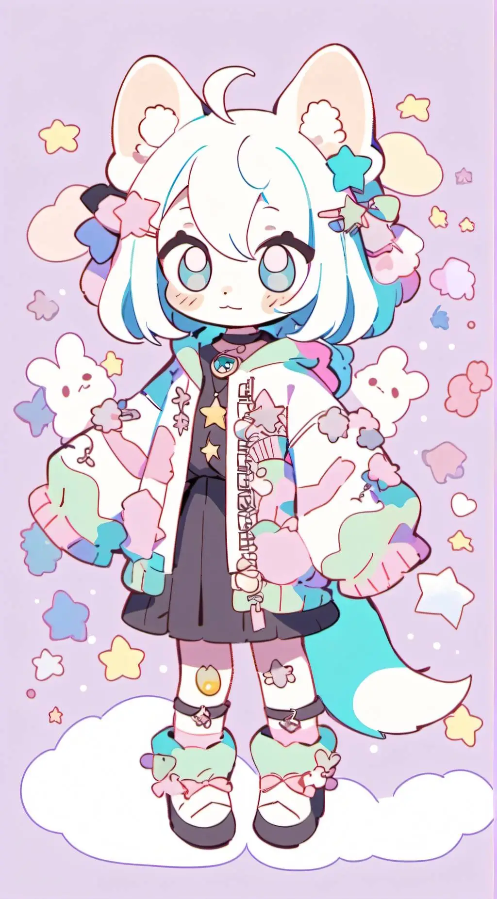 ai character: Smiling Critters background