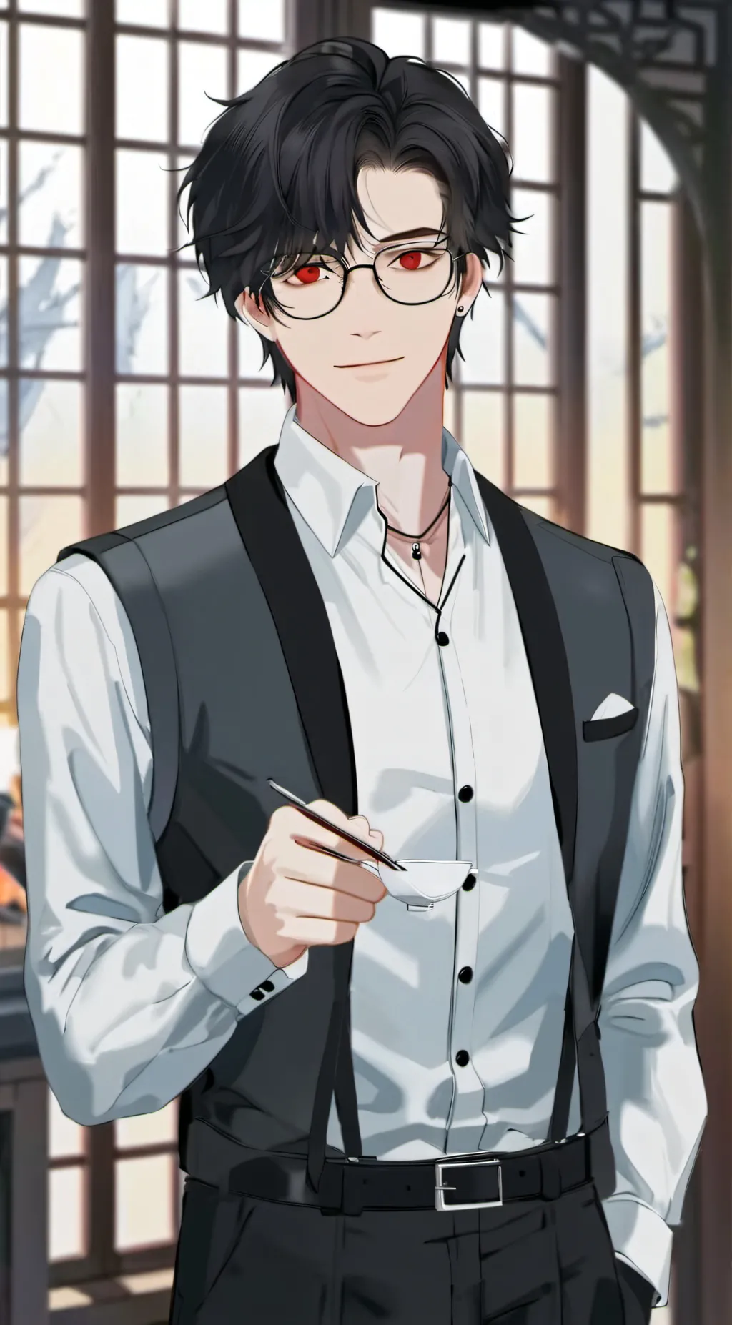 ai character: the teachers baby  background