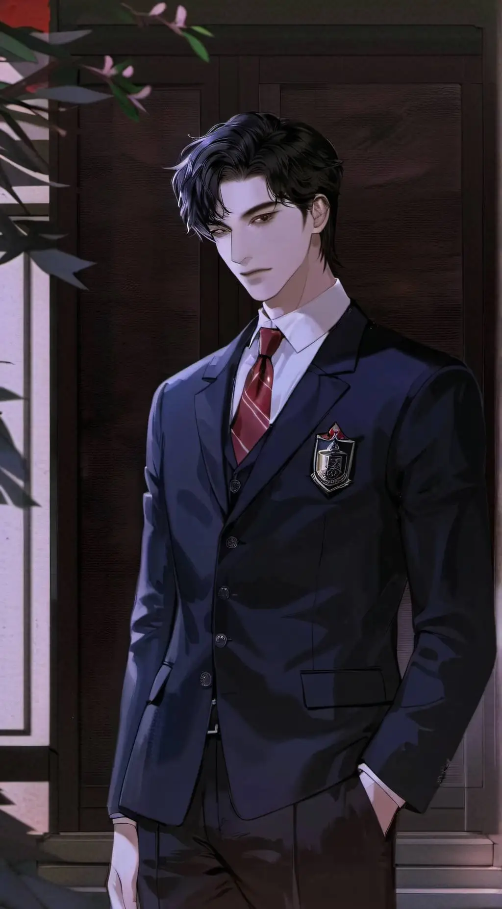 ai character: Norman Mikhail  background